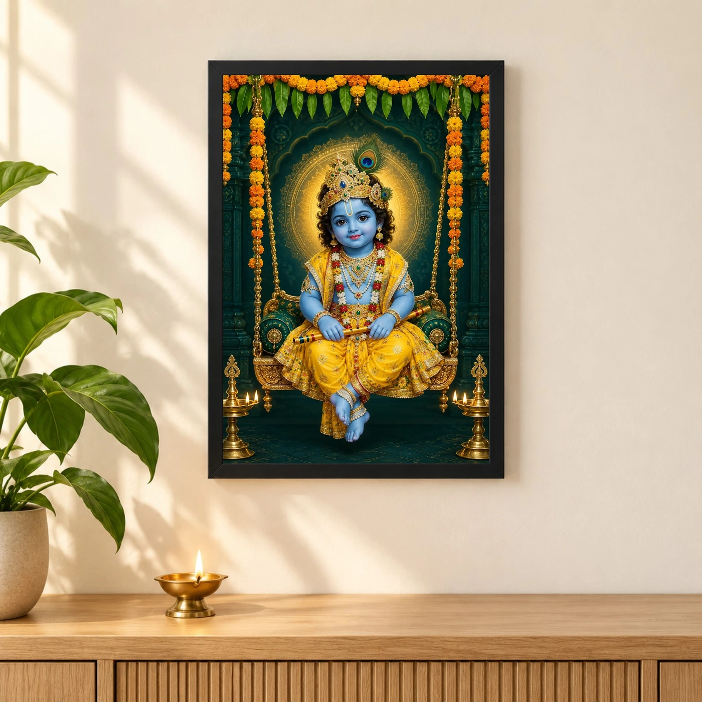 Laddu Gopal — Janmashtami Jhula Frame, view 3