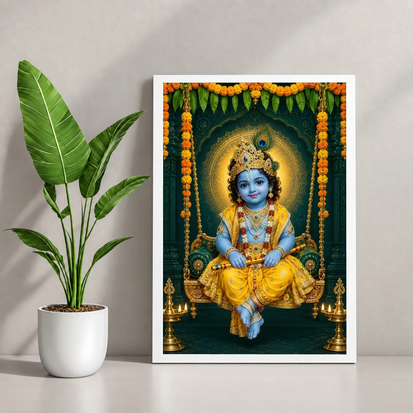 Laddu Gopal — Janmashtami Jhula Frame, view 4