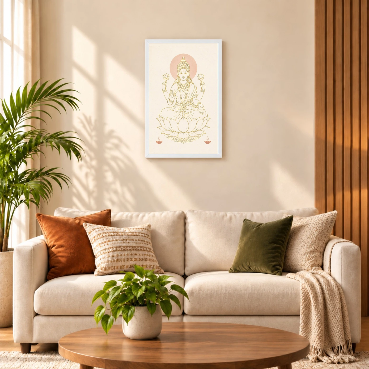 Lakshmi Devi — Modern Minimalist Line Art Frame, view 9