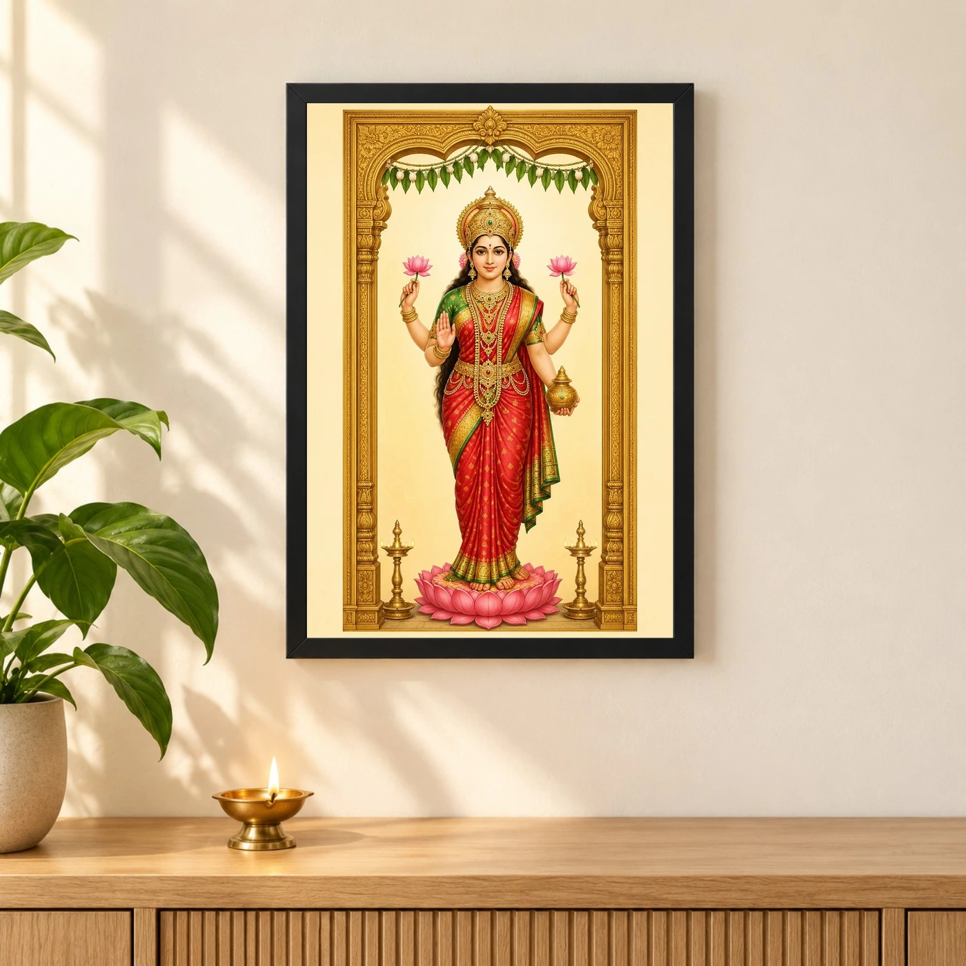 Lakshmi — Main Entrance Door Frame (Vertical), view 3