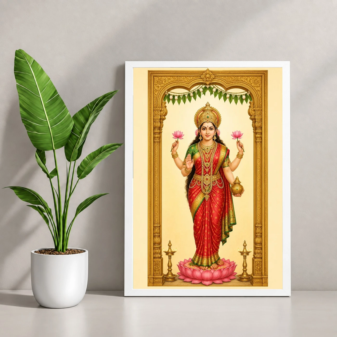 Lakshmi — Main Entrance Door Frame (Vertical), view 4