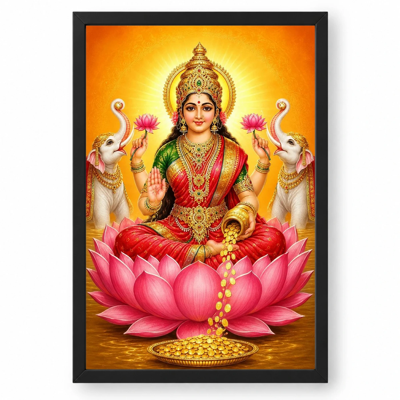 Lakshmi Mata — Divine Blessings of Wealth Frame
