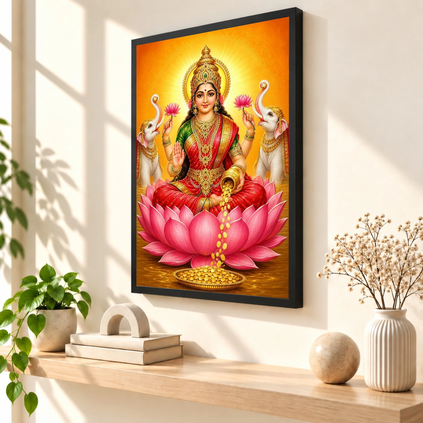 Lakshmi Mata — Divine Blessings of Wealth Frame, view 2