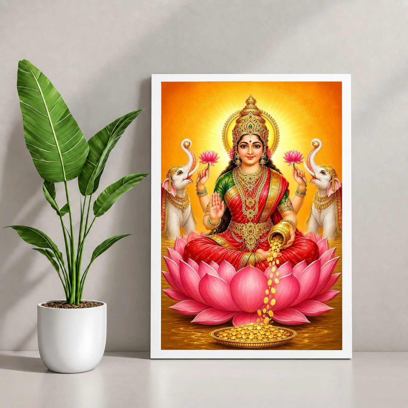 Lakshmi Mata — Divine Blessings of Wealth Frame, view 4