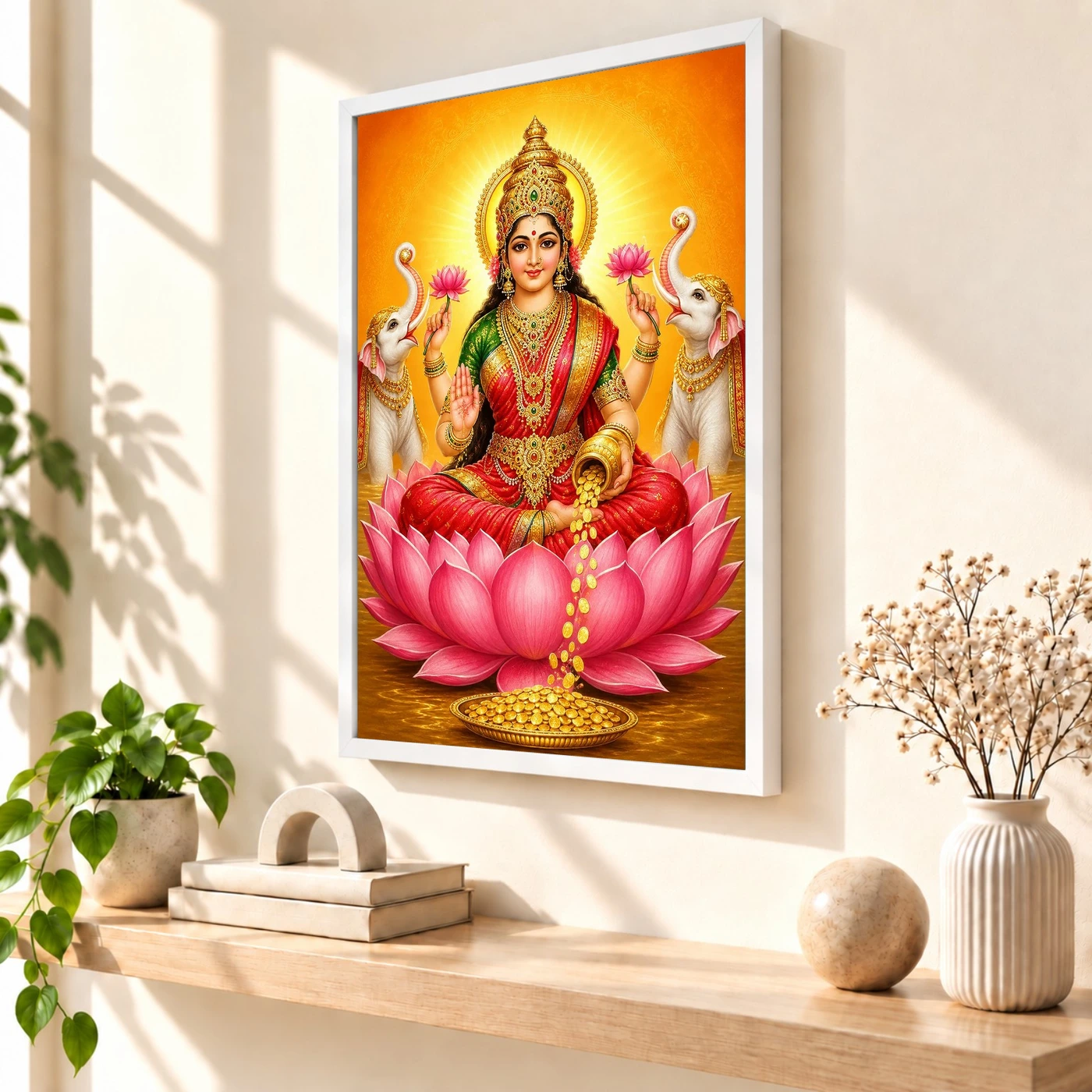 Lakshmi Mata — Divine Blessings of Wealth Frame, view 7