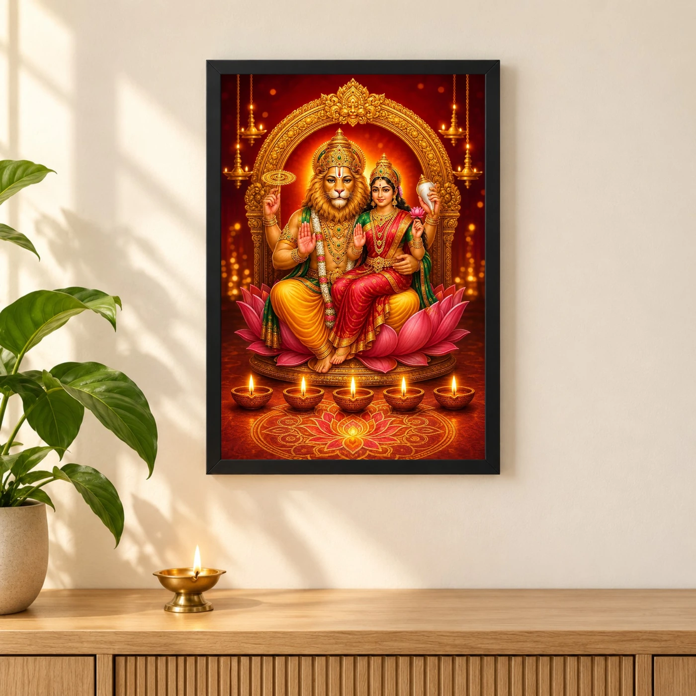 Lakshmi Narasimha — Diwali Gifting Edition Frame, view 3