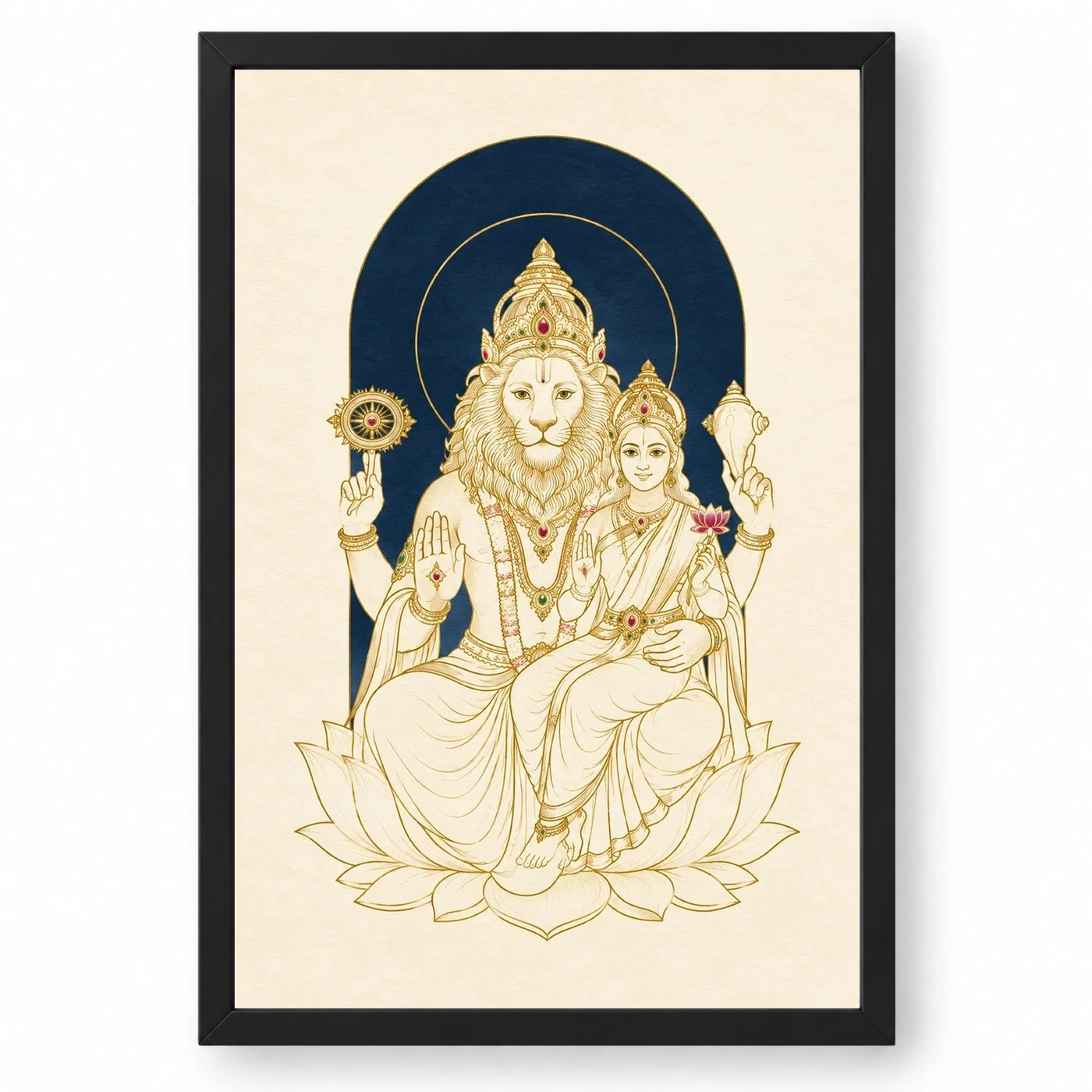 Lakshmi Narasimha — Modern Minimalist Frame