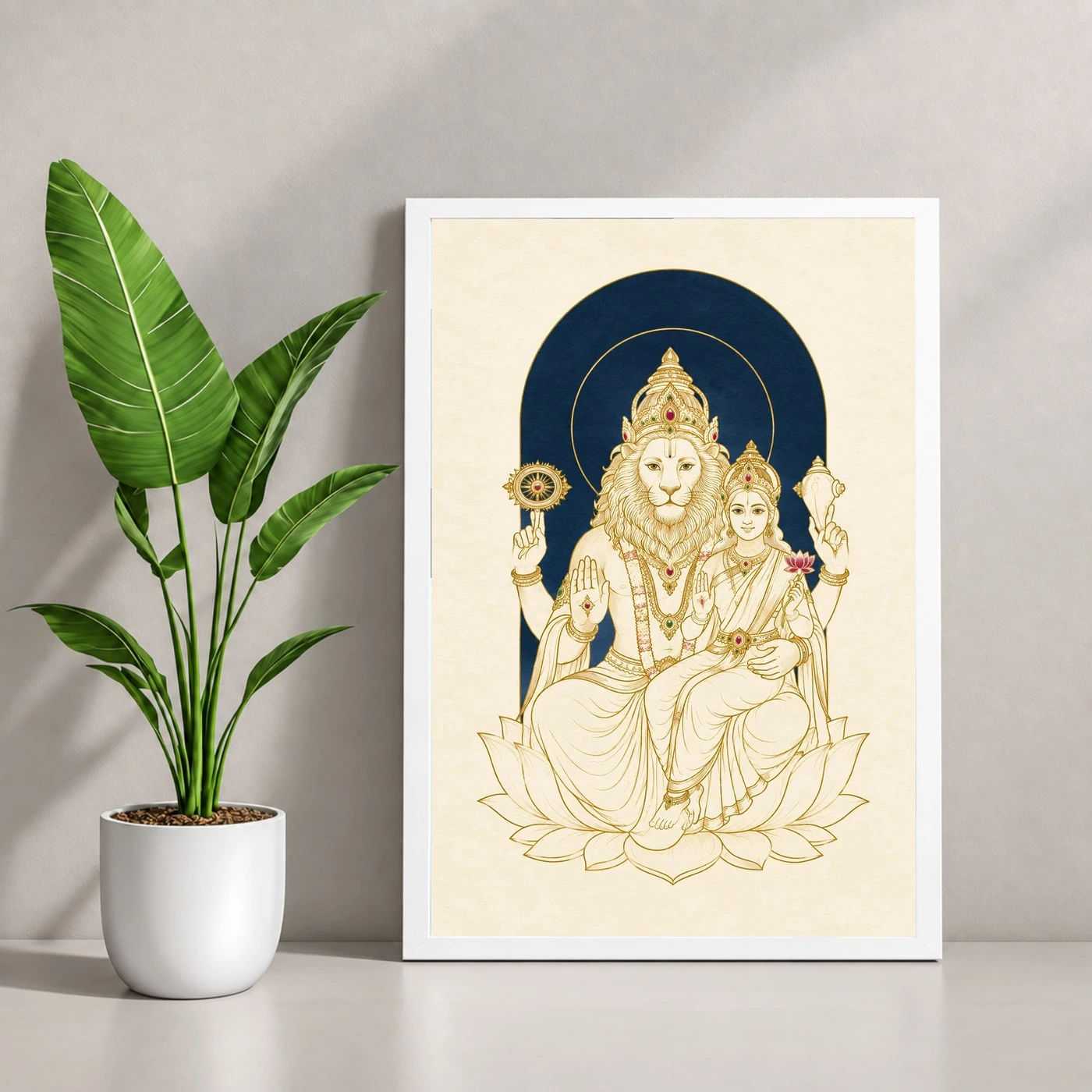 Lakshmi Narasimha — Modern Minimalist Frame, view 4