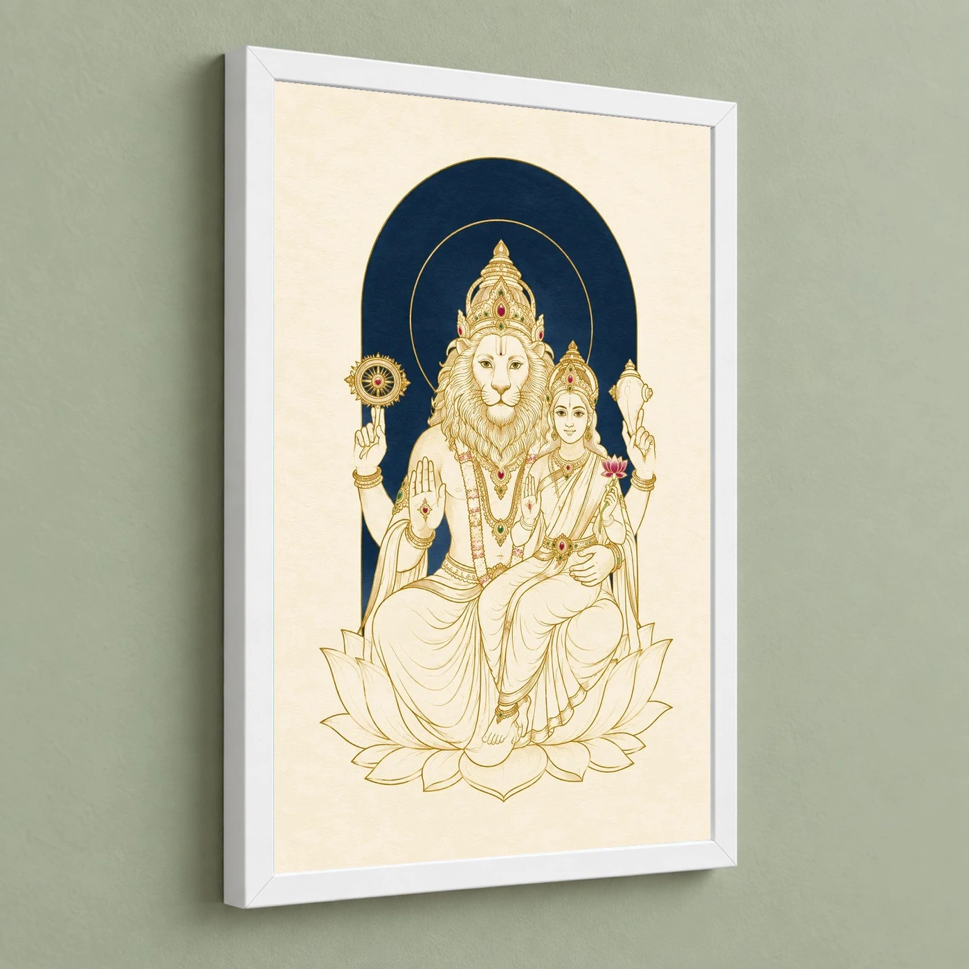 Lakshmi Narasimha — Modern Minimalist Frame, view 5
