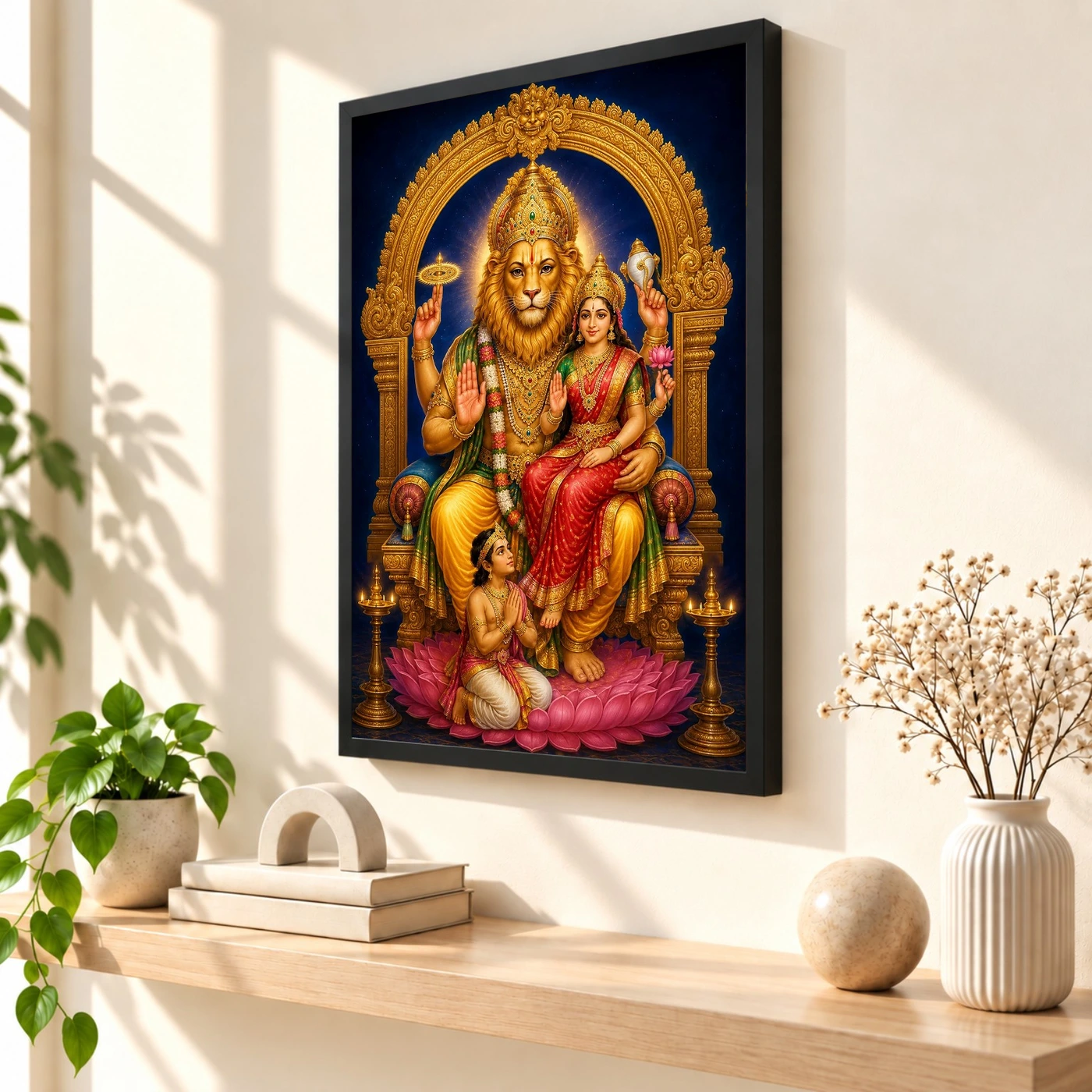 Lakshmi Narasimha — Protector's Blessing Frame, view 2