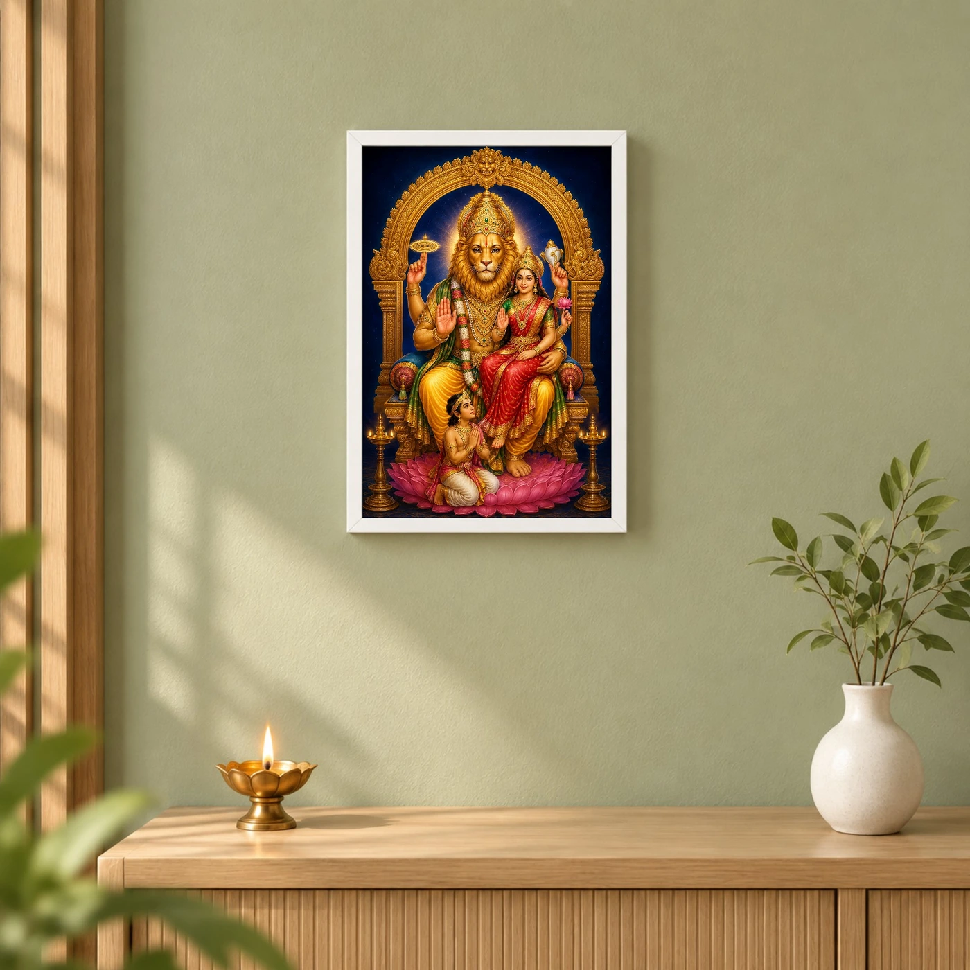 Lakshmi Narasimha — Protector's Blessing Frame, view 6