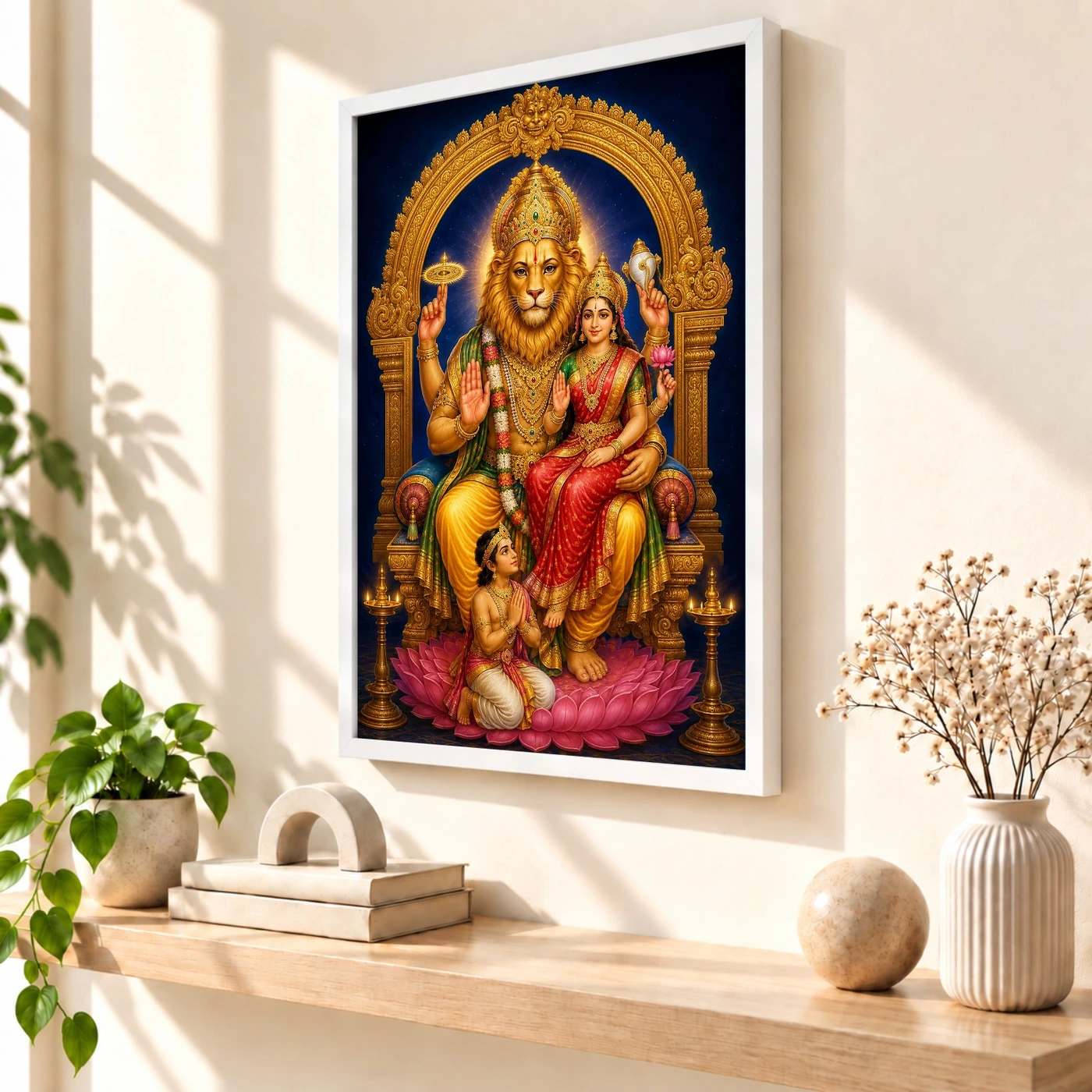 Lakshmi Narasimha — Protector's Blessing Frame, view 7