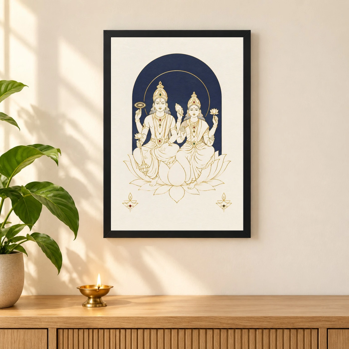Lakshmi Narayan — Modern Minimalist Frame, view 3