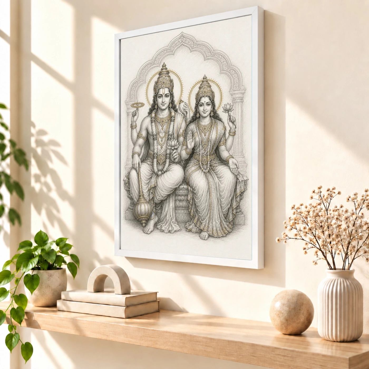Lakshmi Narayan — Monochrome Sketch Frame, view 7