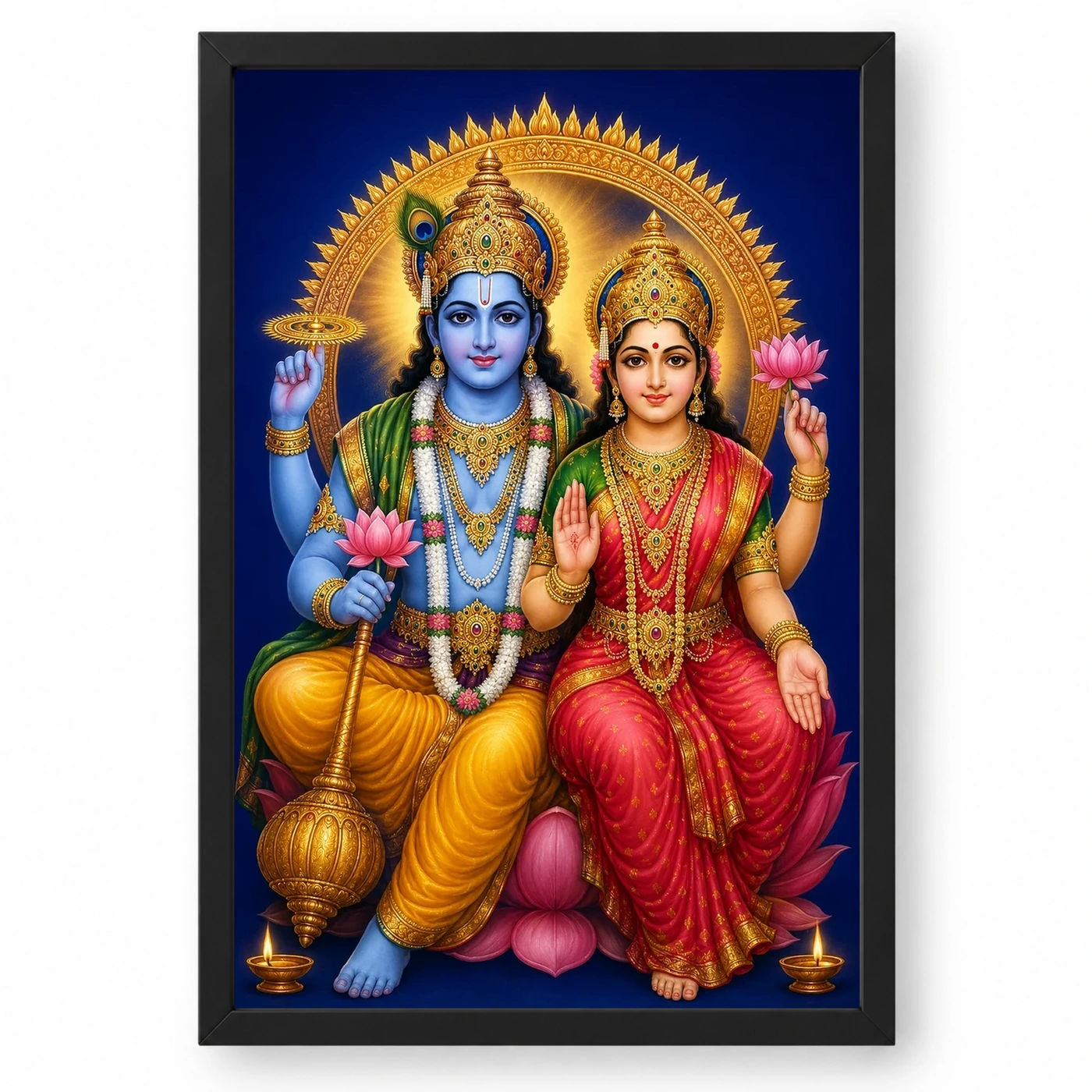 Lakshmi Narayan — Pooja Mandir Small Frame