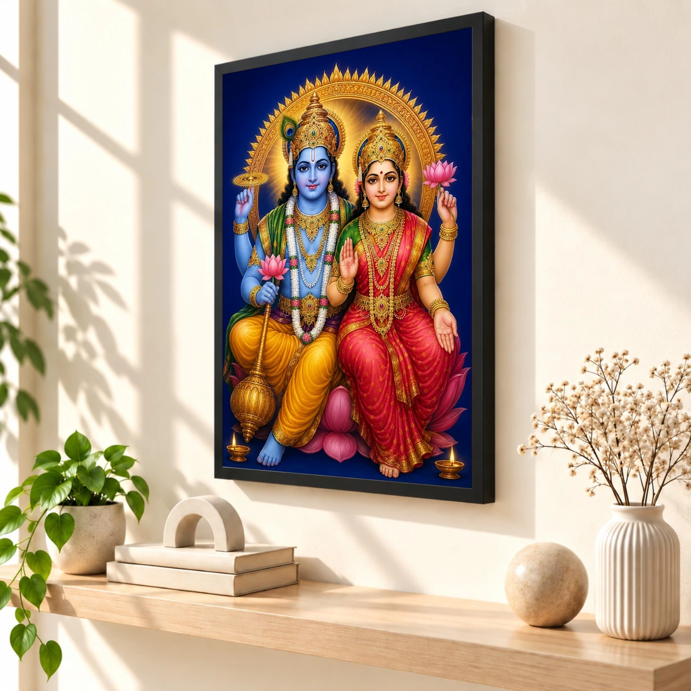 Lakshmi Narayan — Pooja Mandir Small Frame, view 2