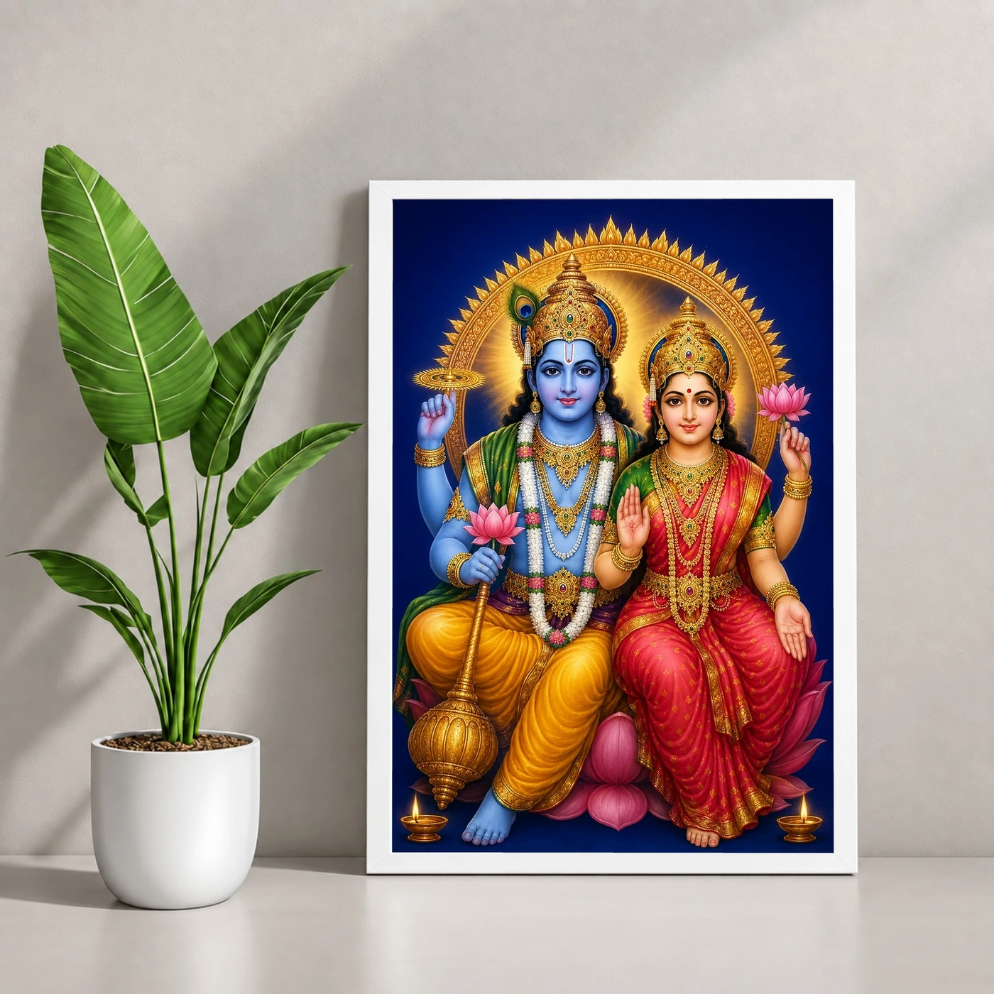 Lakshmi Narayan — Pooja Mandir Small Frame, view 4