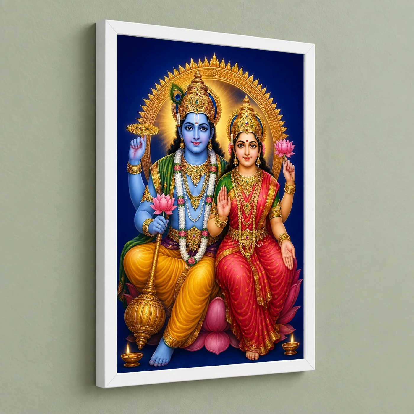 Lakshmi Narayan — Pooja Mandir Small Frame, view 5