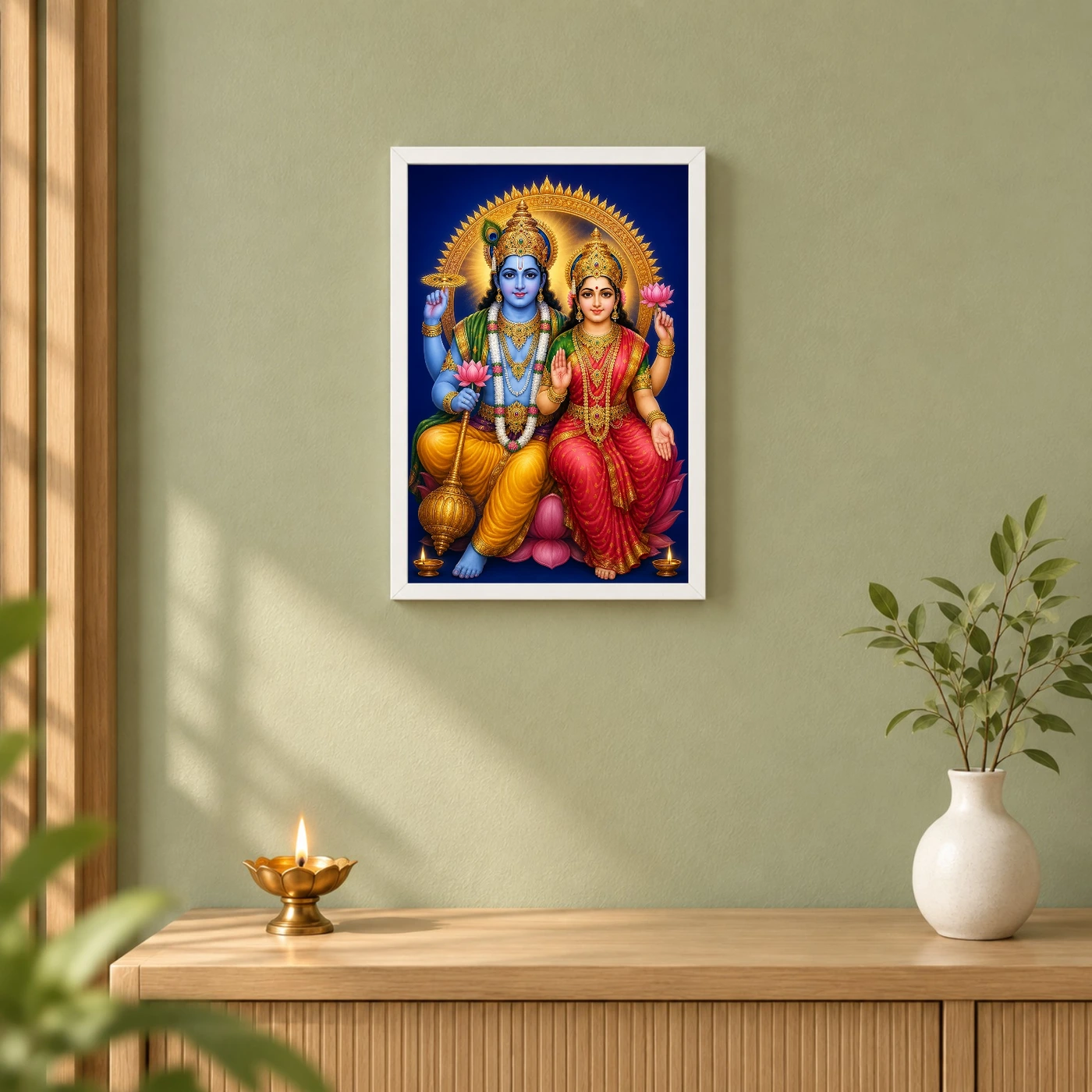 Lakshmi Narayan — Pooja Mandir Small Frame, view 6