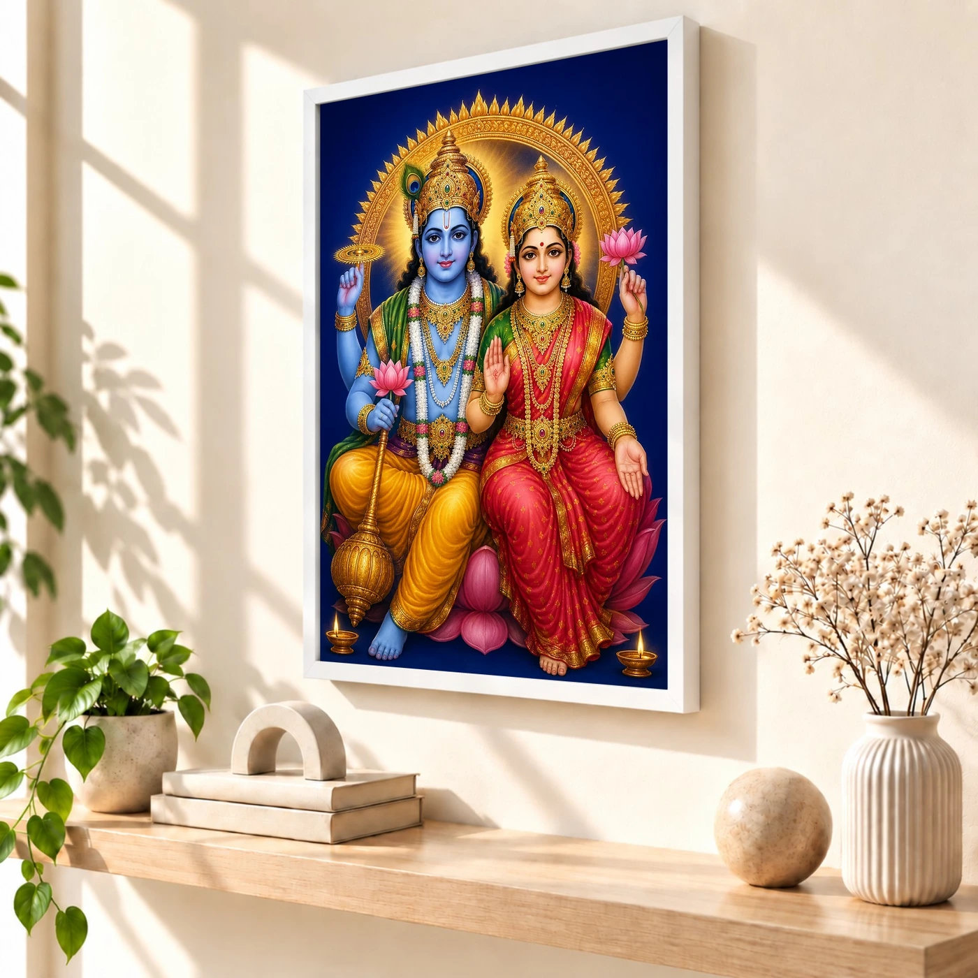 Lakshmi Narayan — Pooja Mandir Small Frame, view 7