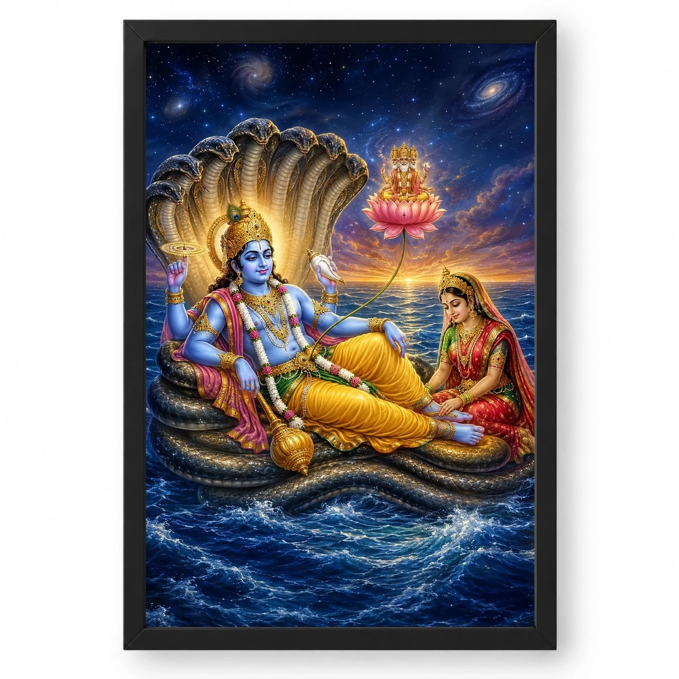 Lakshmi Narayan — Sesha Shayana (Cosmic Ocean) Frame