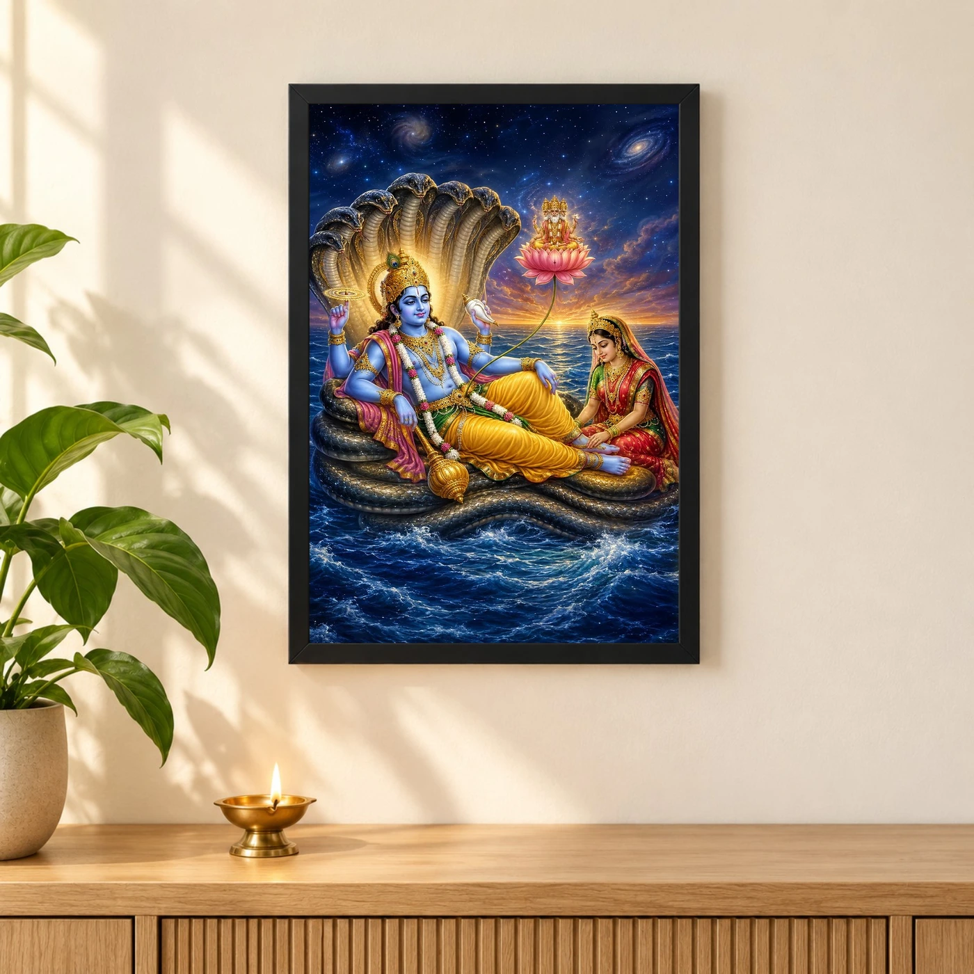 Lakshmi Narayan — Sesha Shayana (Cosmic Ocean) Frame, view 3