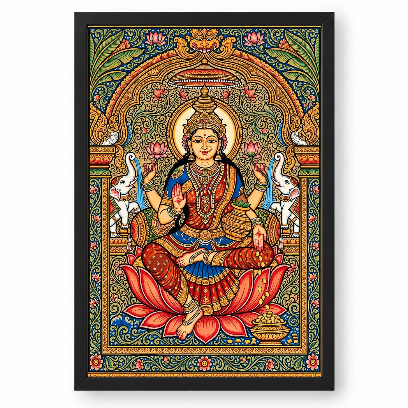 Lakshmi Pattachitra Odisha Traditional Folk Art Photo Frame