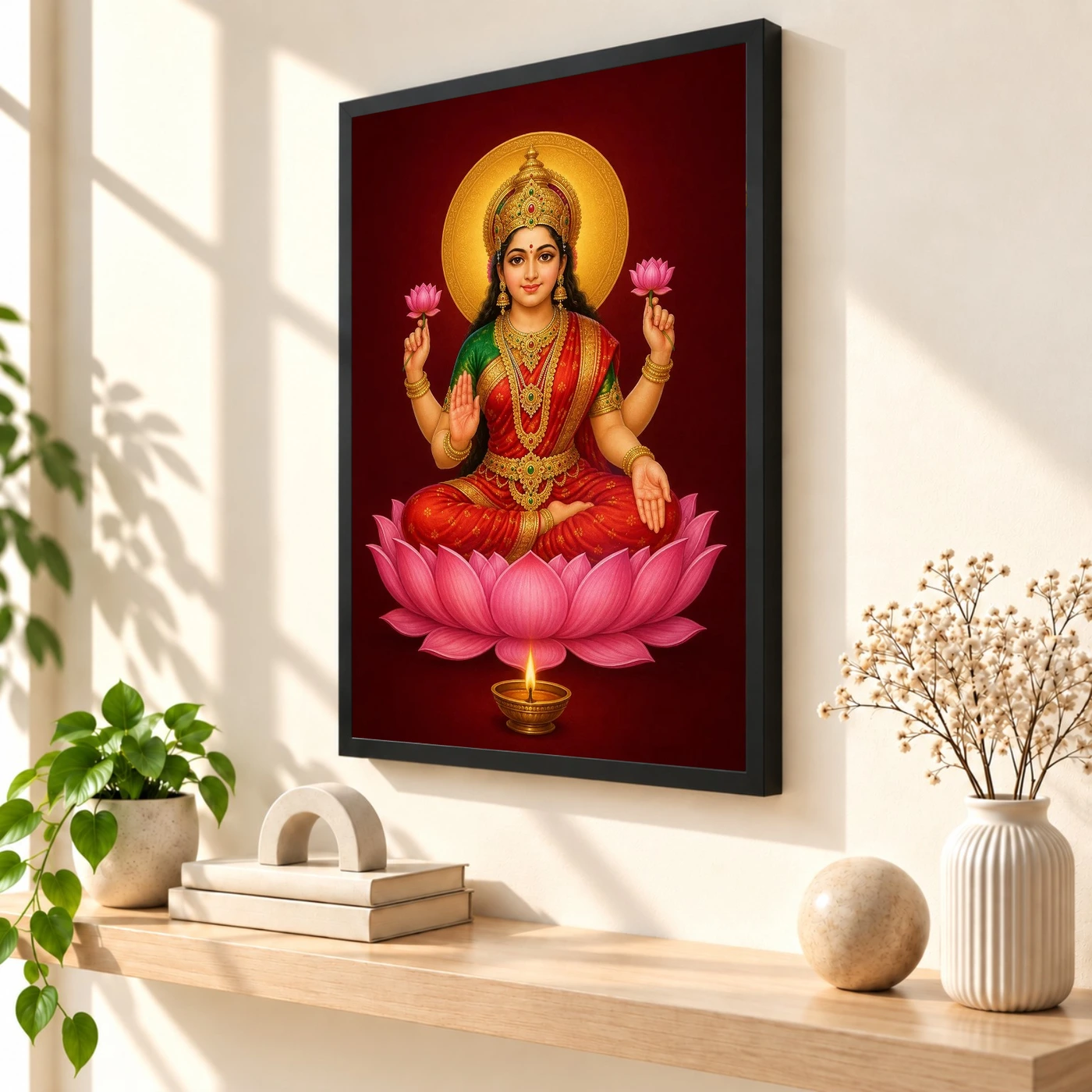 Lakshmi — Pooja Mandir Small Frame, view 2