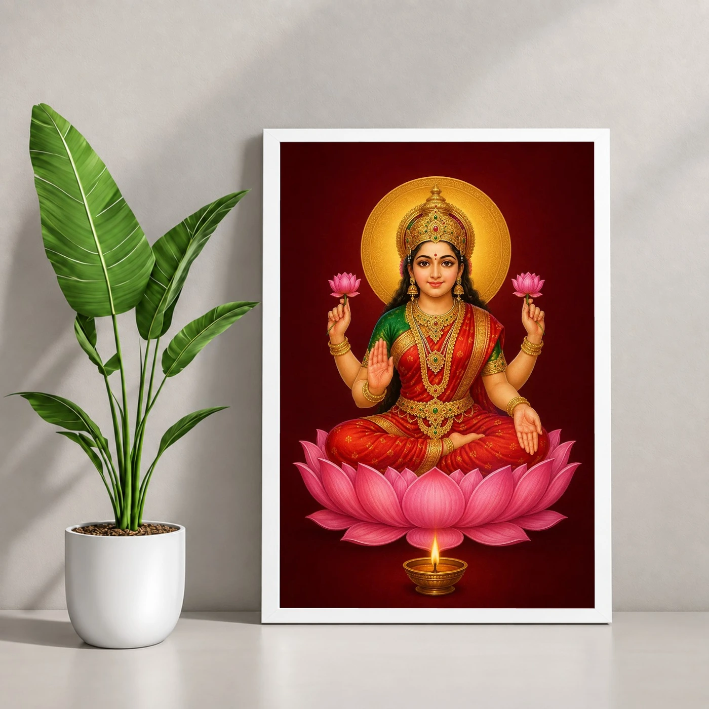 Lakshmi — Pooja Mandir Small Frame, view 4