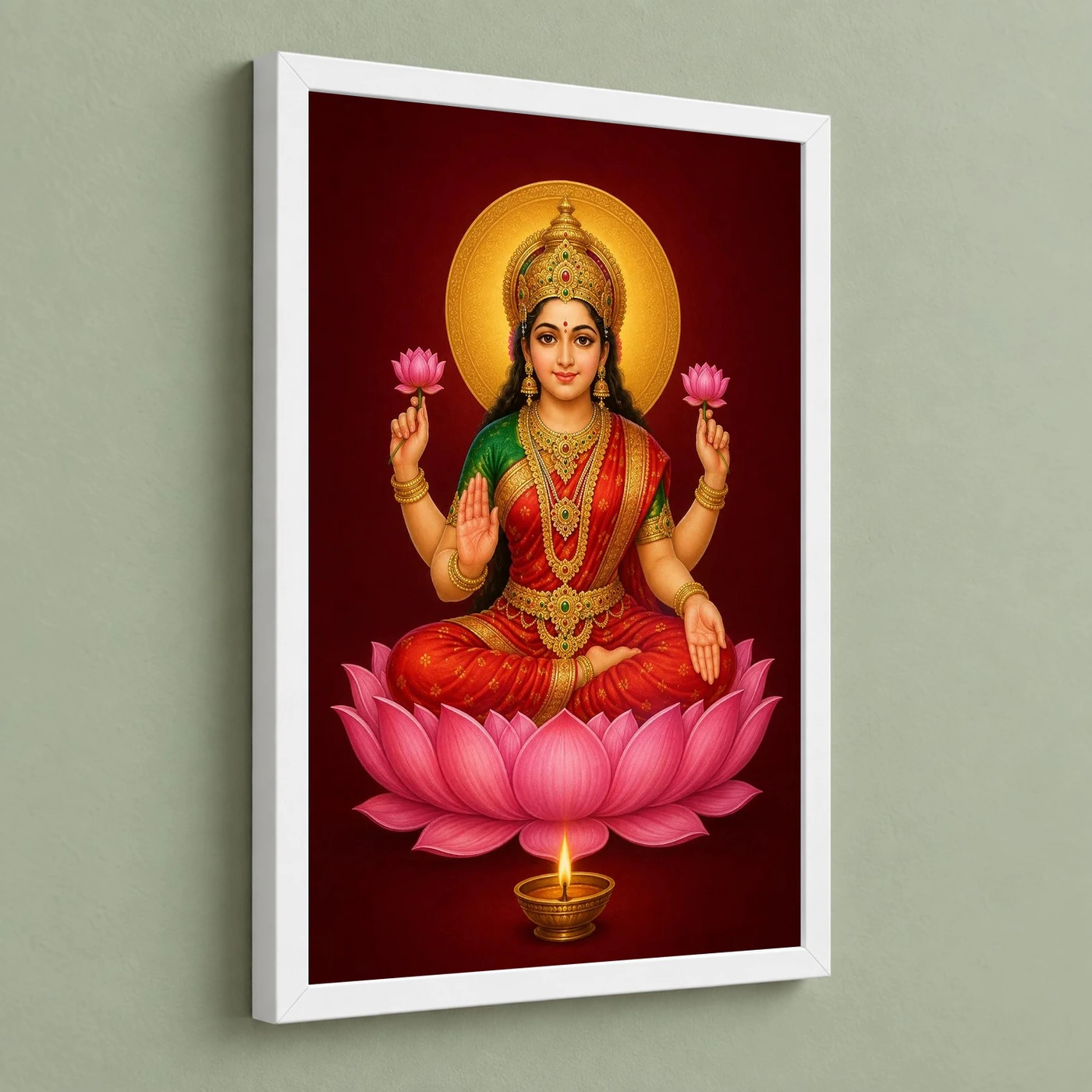Lakshmi — Pooja Mandir Small Frame, view 5