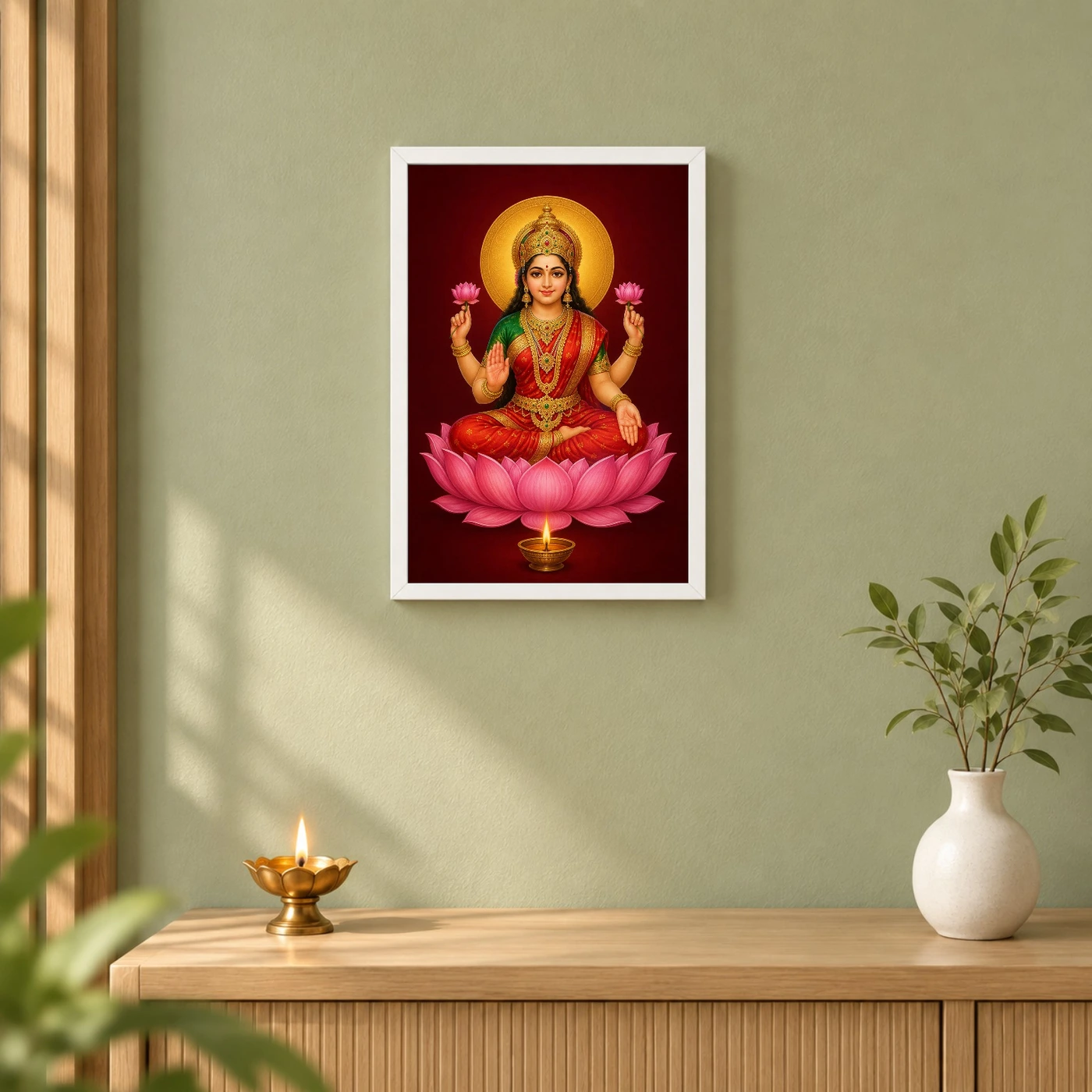 Lakshmi — Pooja Mandir Small Frame, view 6