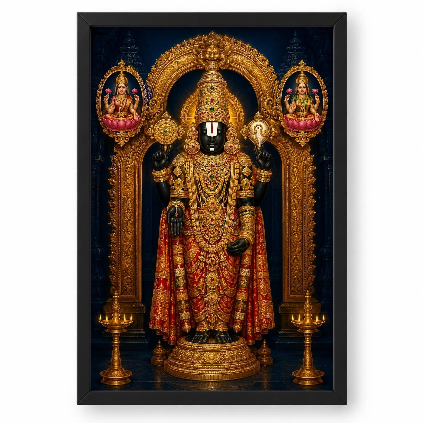 Lakshmi Venkateshwara — Large Statement Wall Frame
