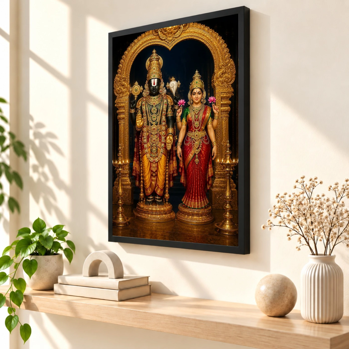 Lakshmi Venkateshwara — Tirupati Balaji Blessings Frame, view 2