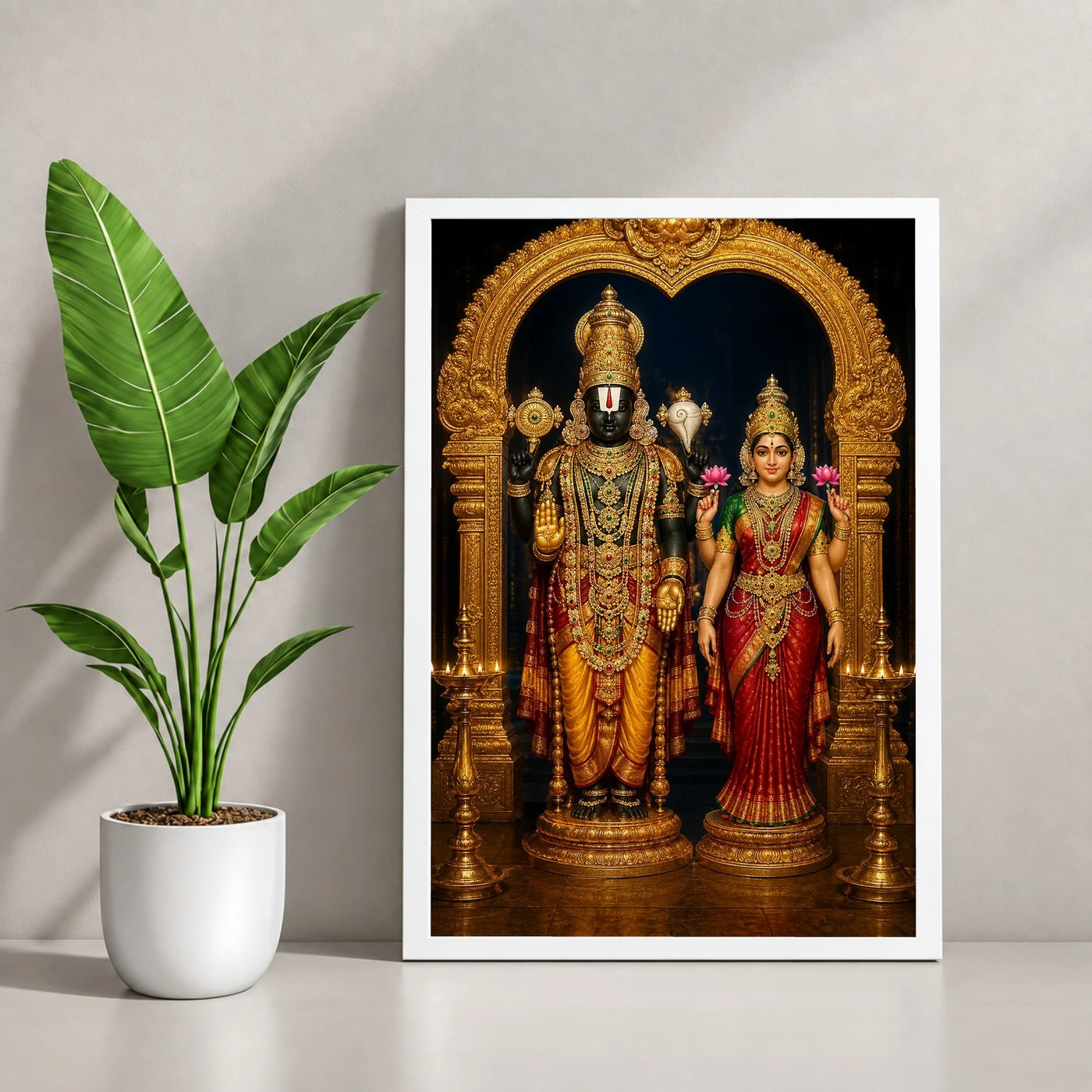 Lakshmi Venkateshwara — Tirupati Balaji Blessings Frame, view 4