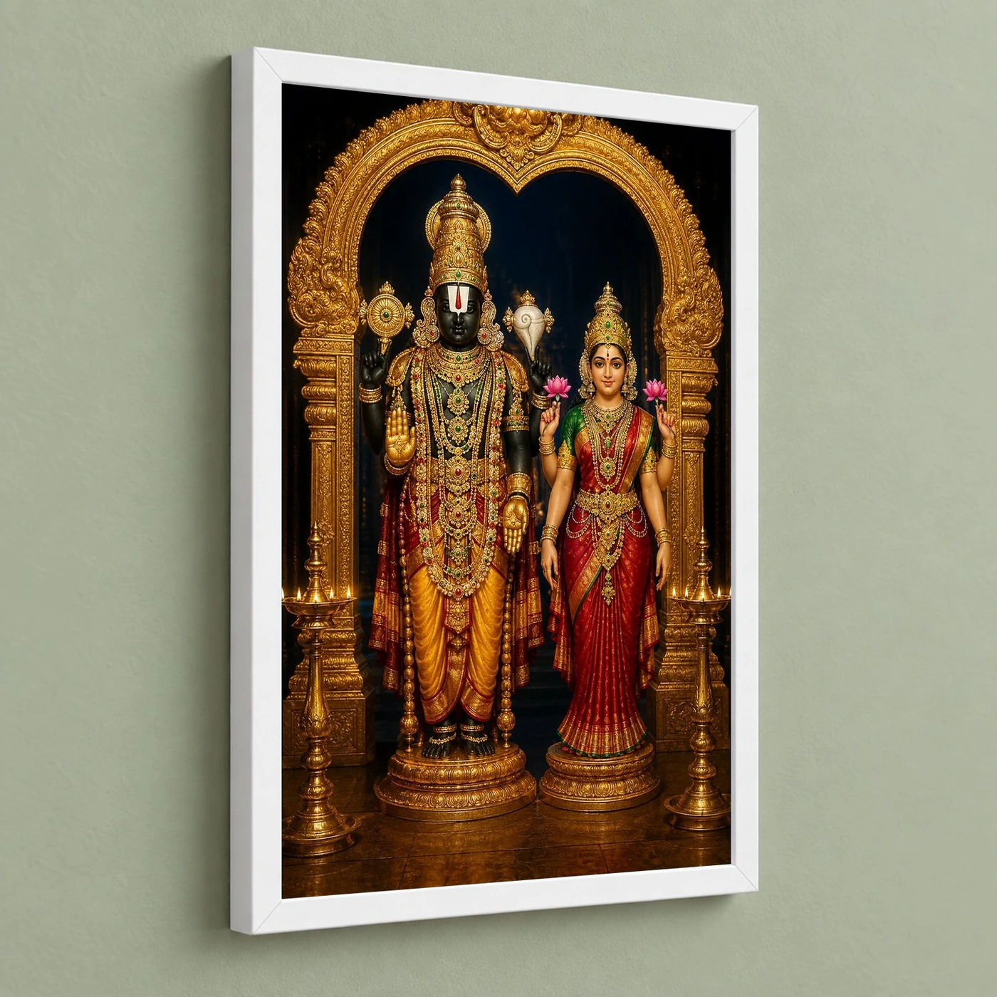 Lakshmi Venkateshwara — Tirupati Balaji Blessings Frame, view 5