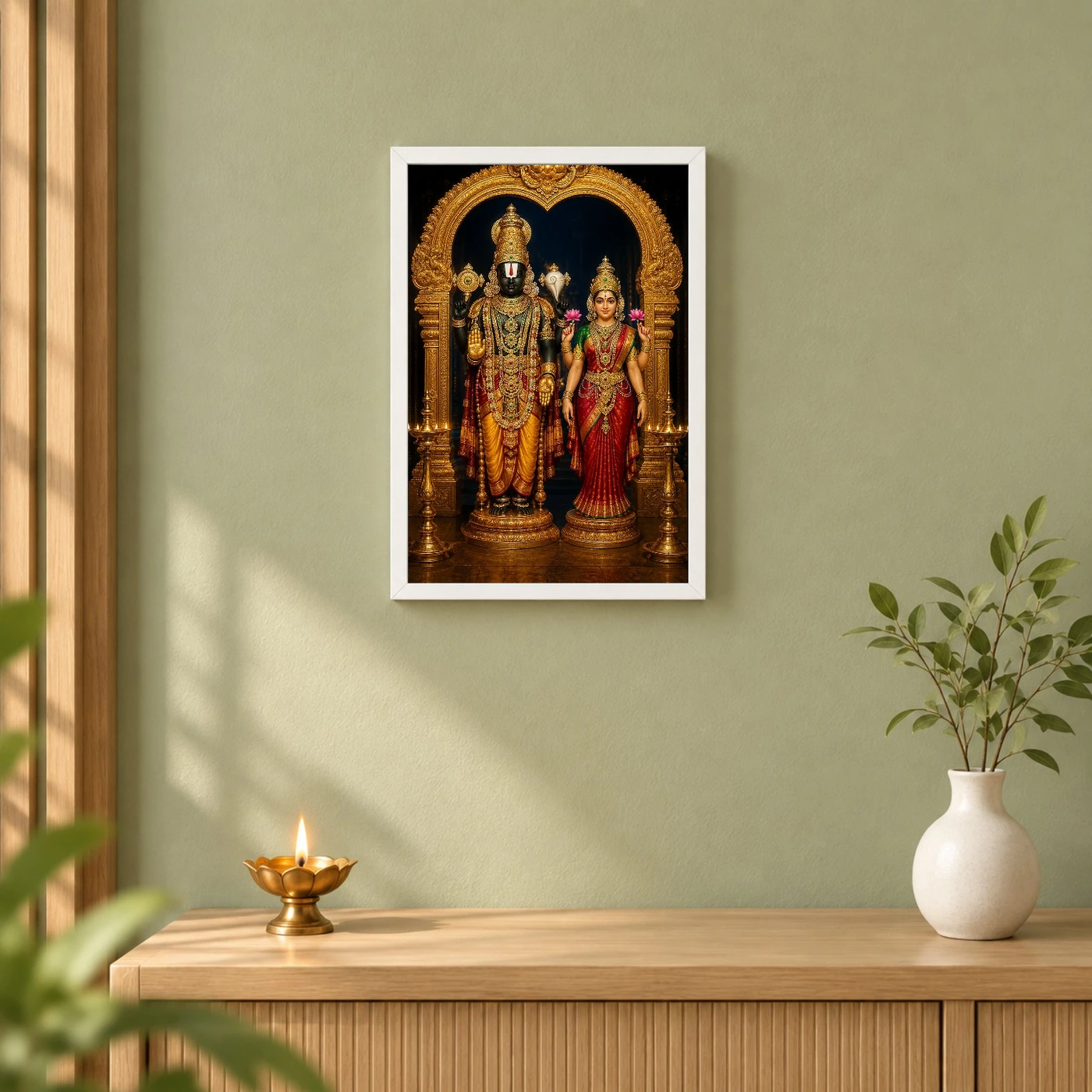 Lakshmi Venkateshwara — Tirupati Balaji Blessings Frame, view 6