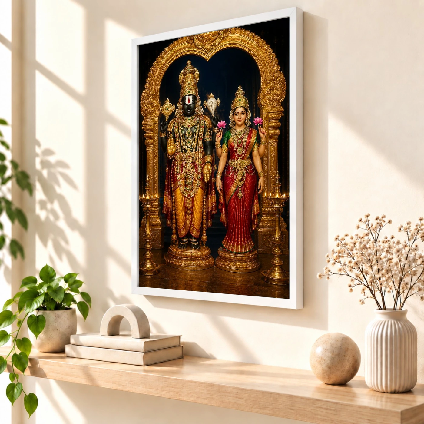 Lakshmi Venkateshwara — Tirupati Balaji Blessings Frame, view 7