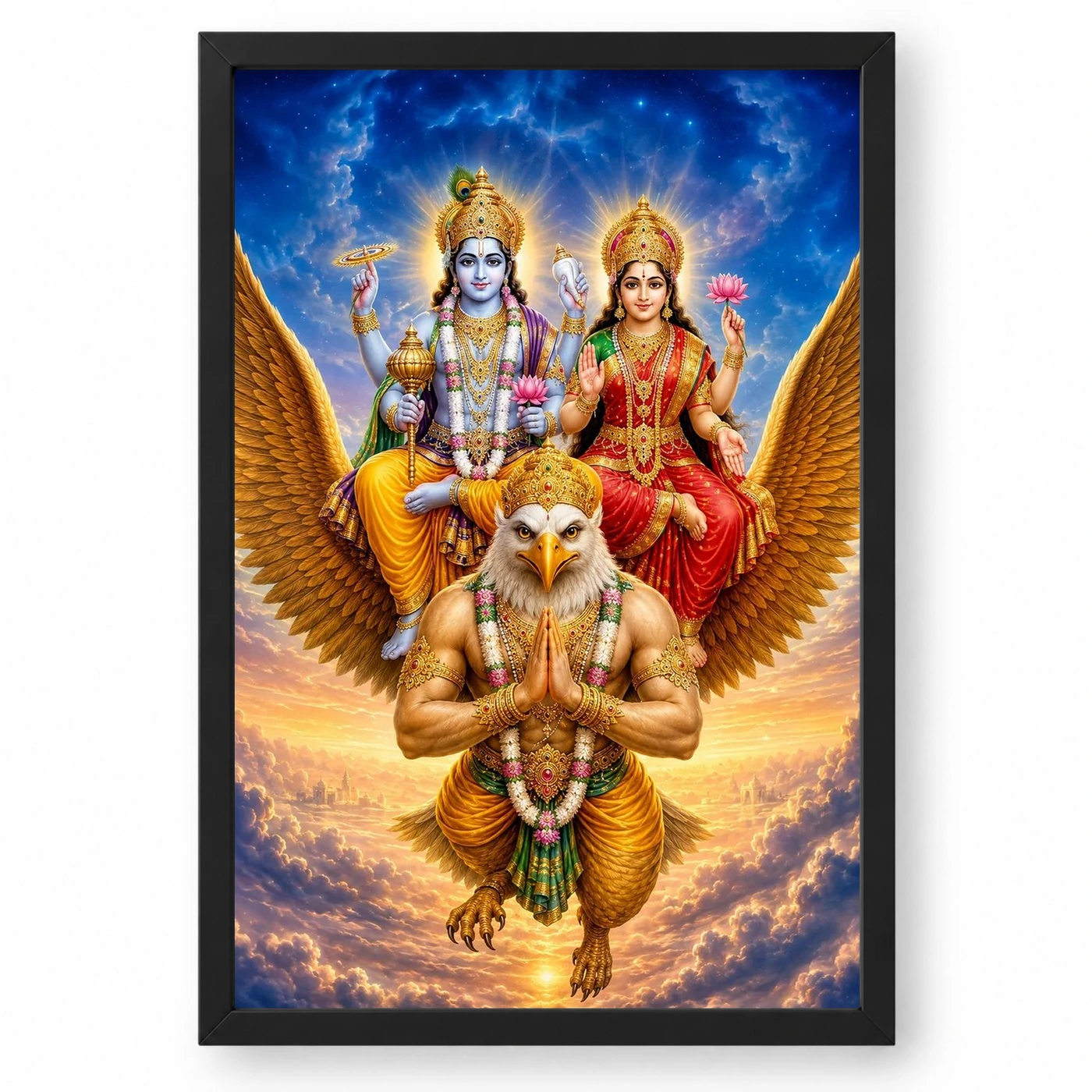 Lakshmi Vishnu — Garuda Vahana Frame
