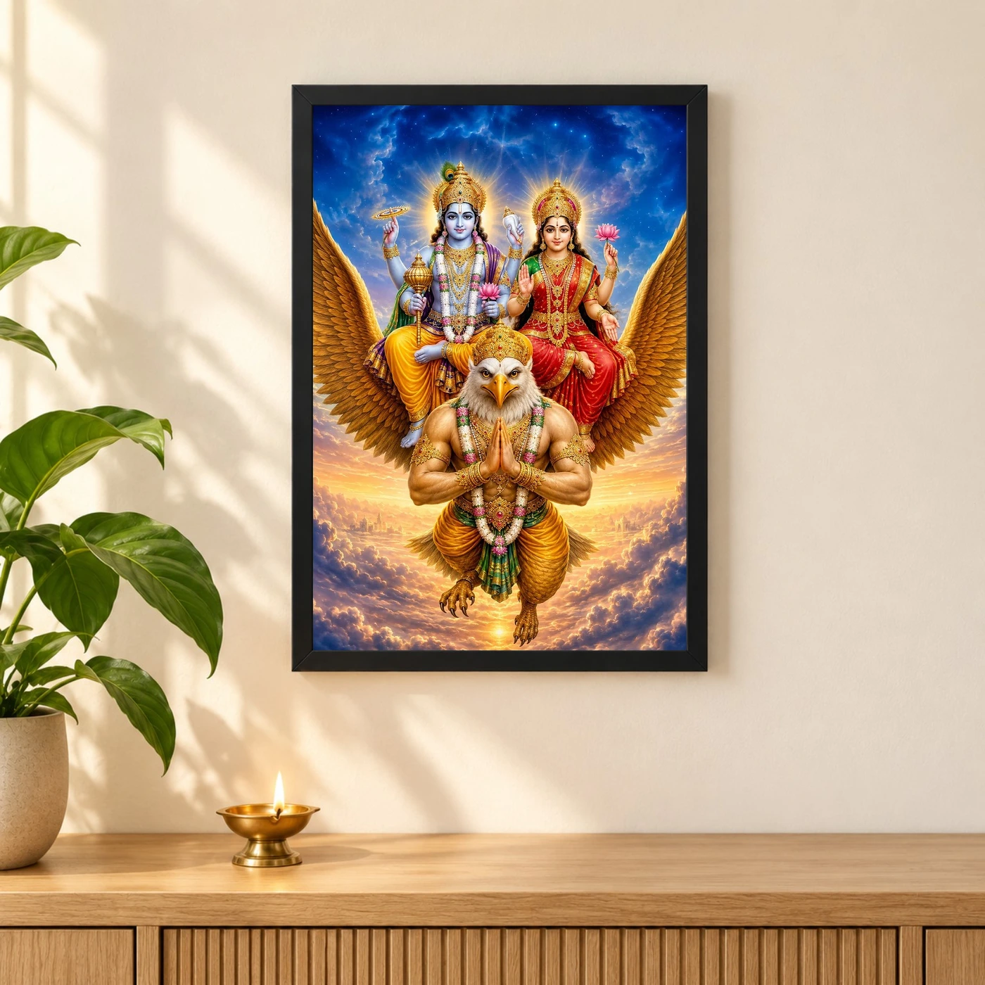 Lakshmi Vishnu — Garuda Vahana Frame, view 3