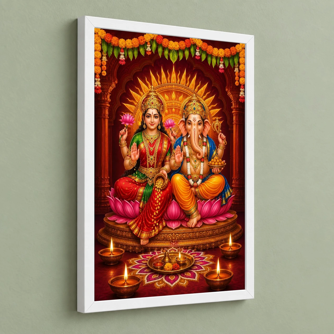 Laxmi Ganesh — Diwali Puja Edition Frame, view 5