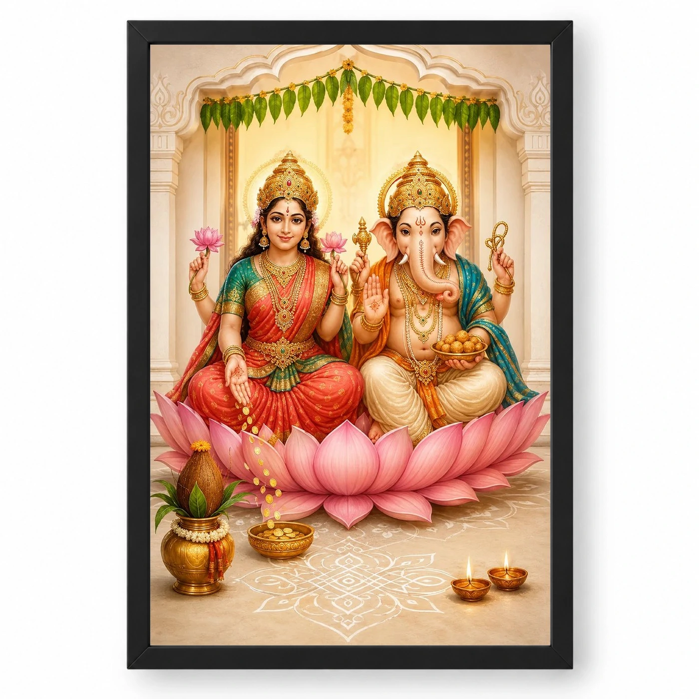 Laxmi Ganesh — Housewarming Gift Frame