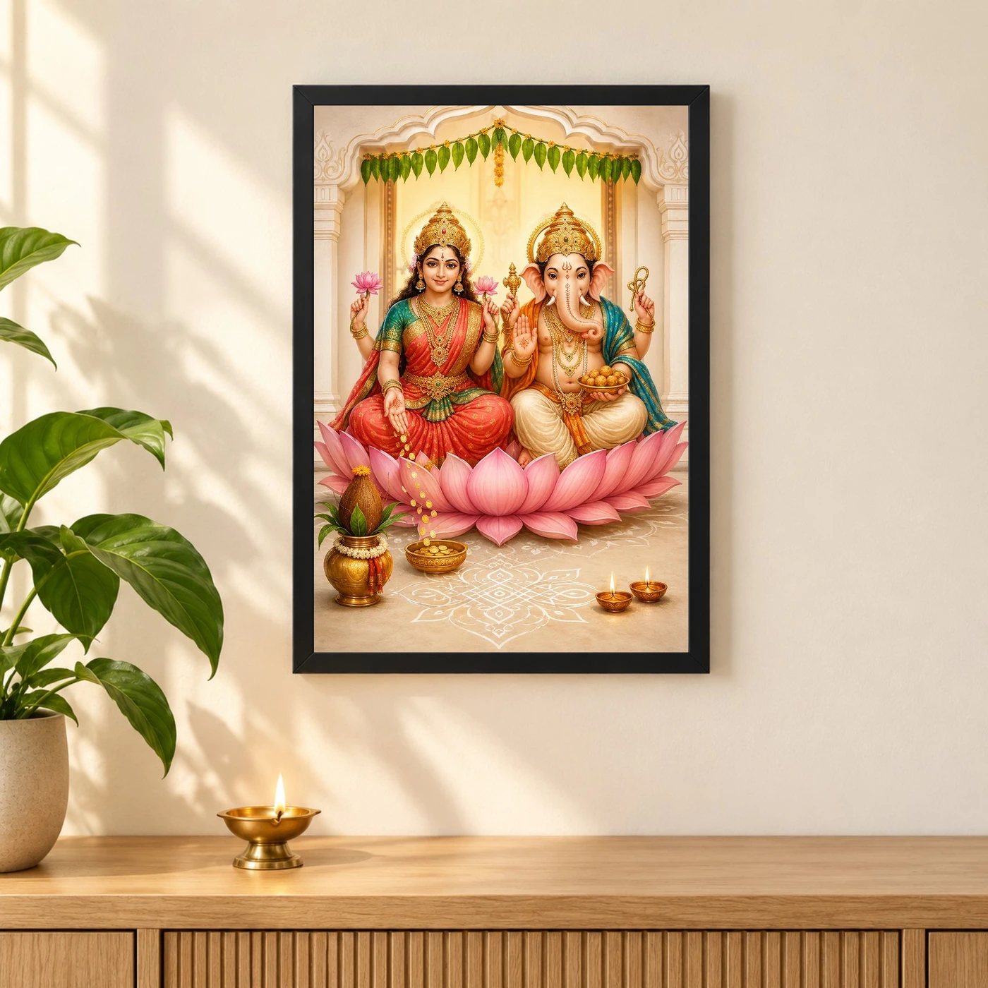 Laxmi Ganesh — Housewarming Gift Frame, view 3