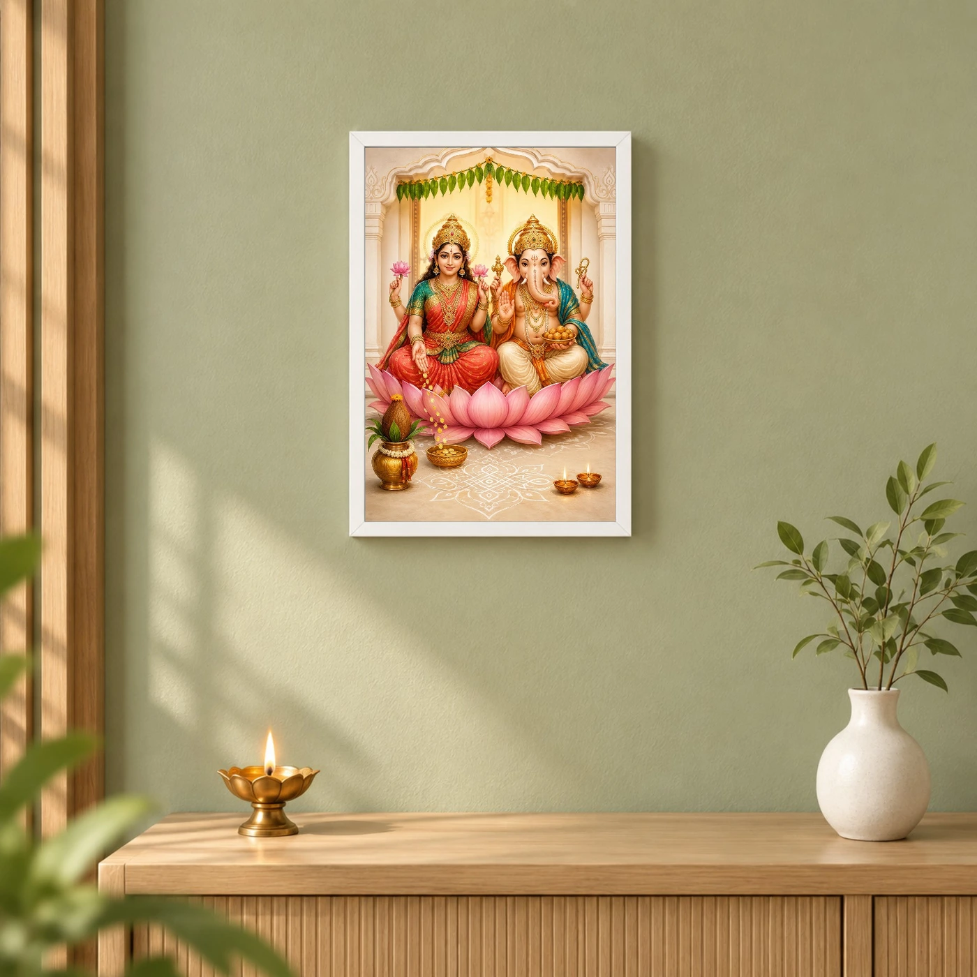 Laxmi Ganesh — Housewarming Gift Frame, view 6