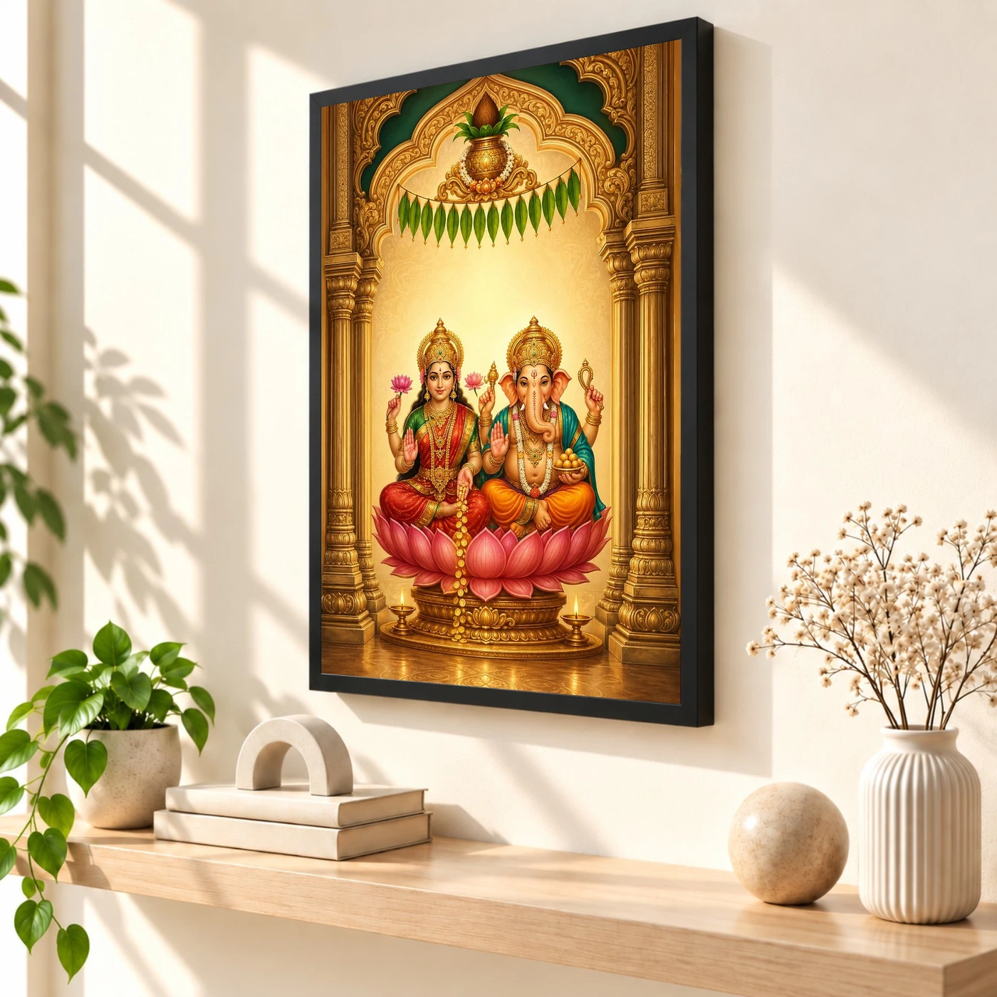Laxmi Ganesh — Main Entrance Frame (Vertical), view 2