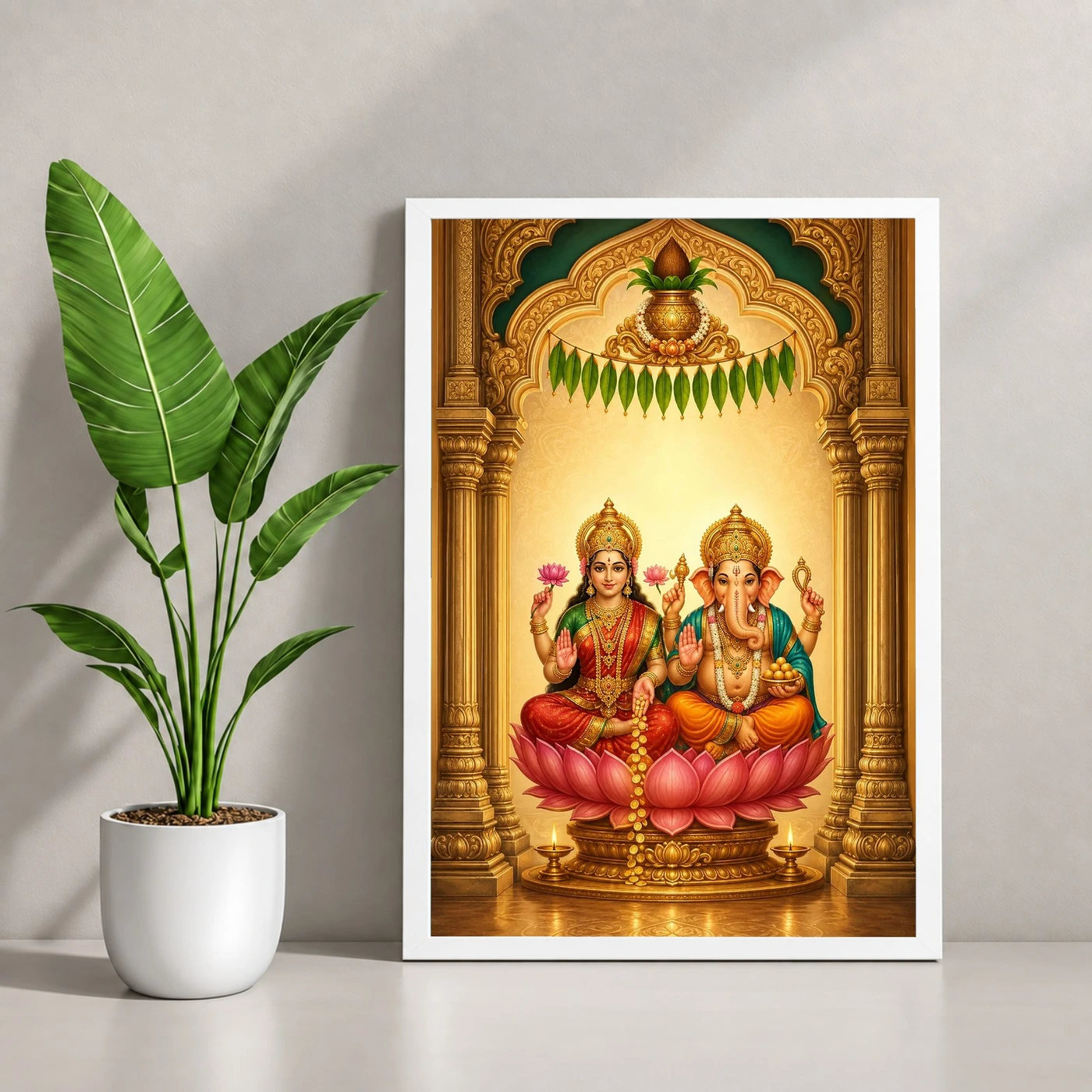 Laxmi Ganesh — Main Entrance Frame (Vertical), view 4