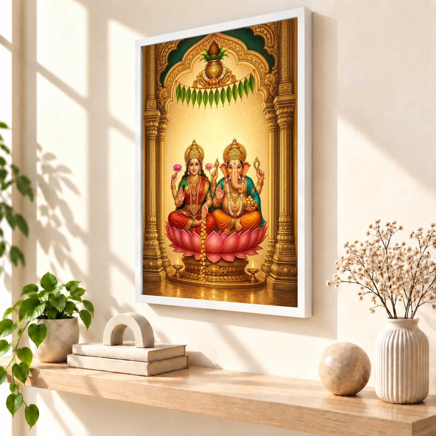 Laxmi Ganesh — Main Entrance Frame (Vertical), view 7