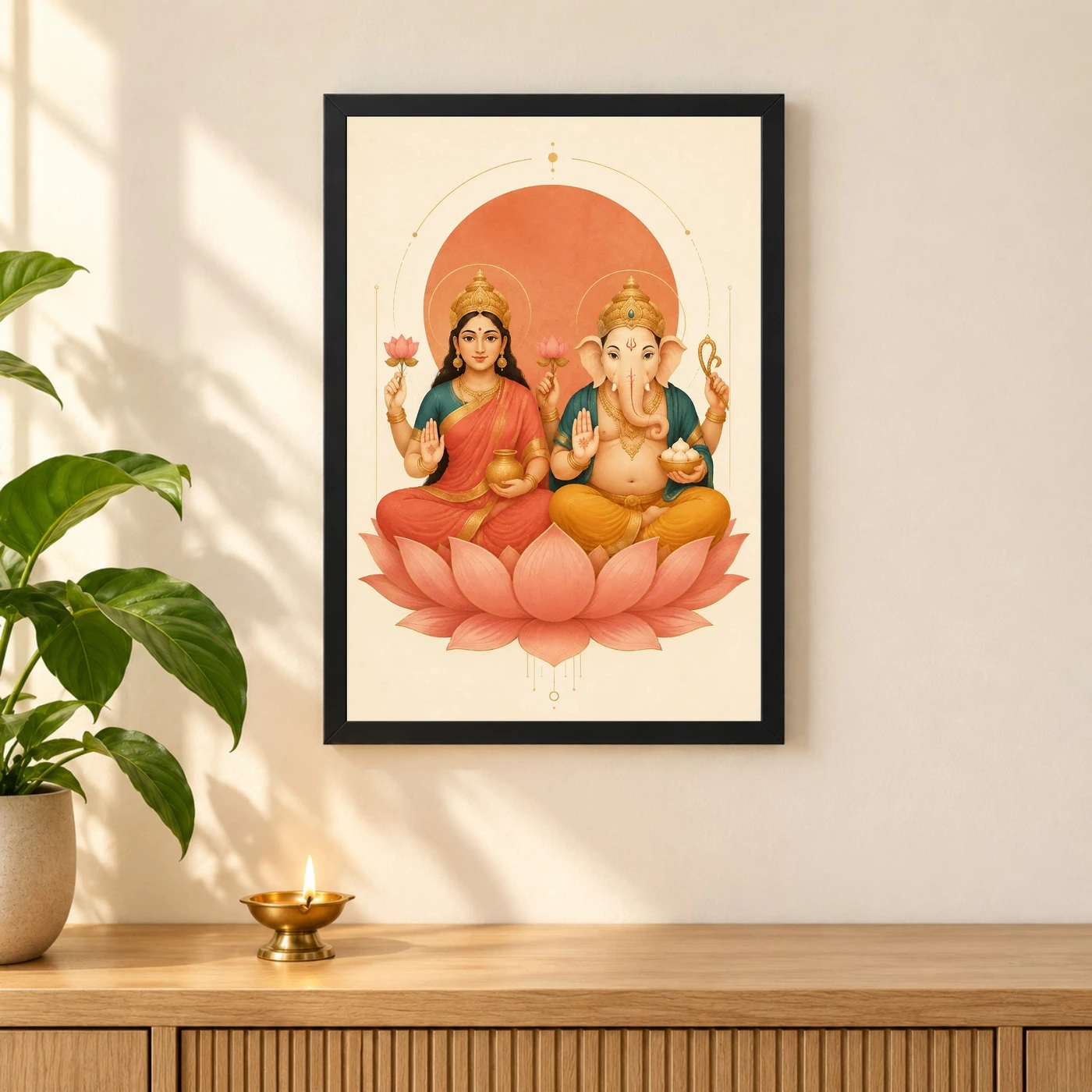 Laxmi Ganesh — Modern Minimalist Frame, view 3