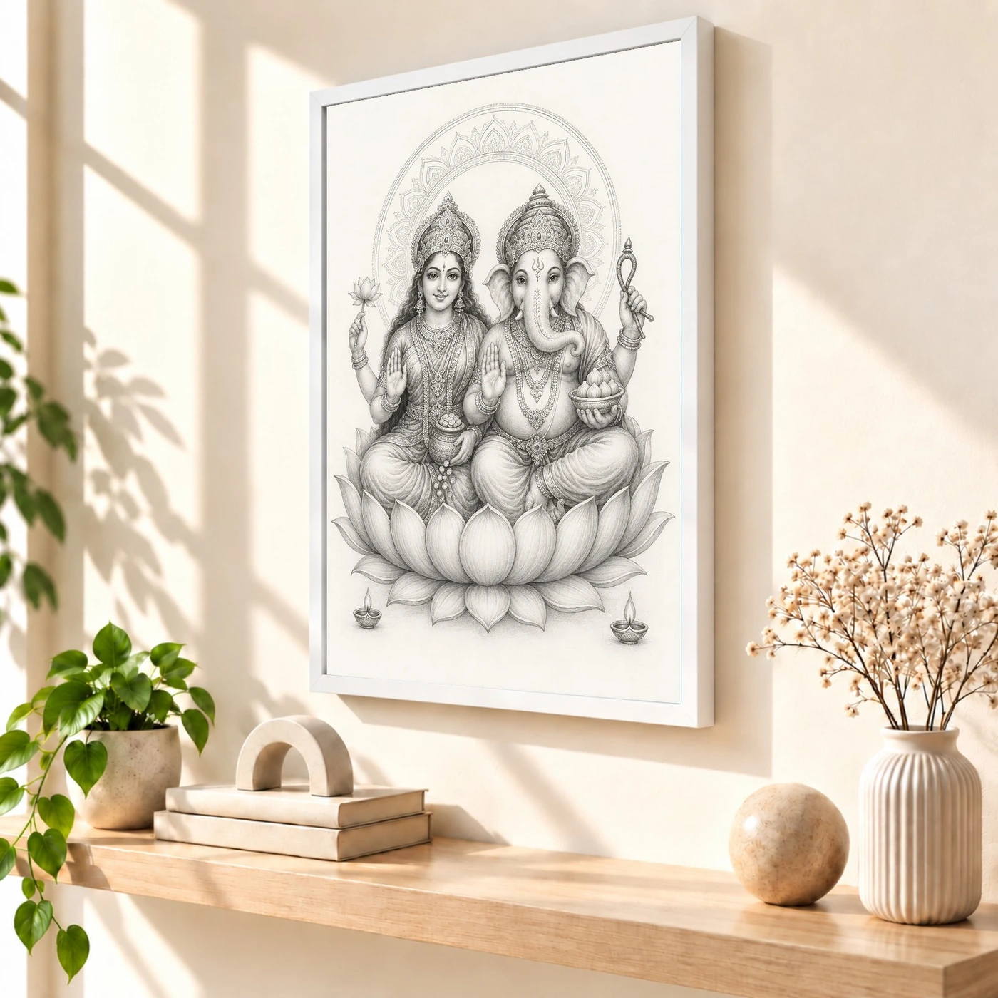 Laxmi Ganesh — Monochrome Sketch Frame, view 7