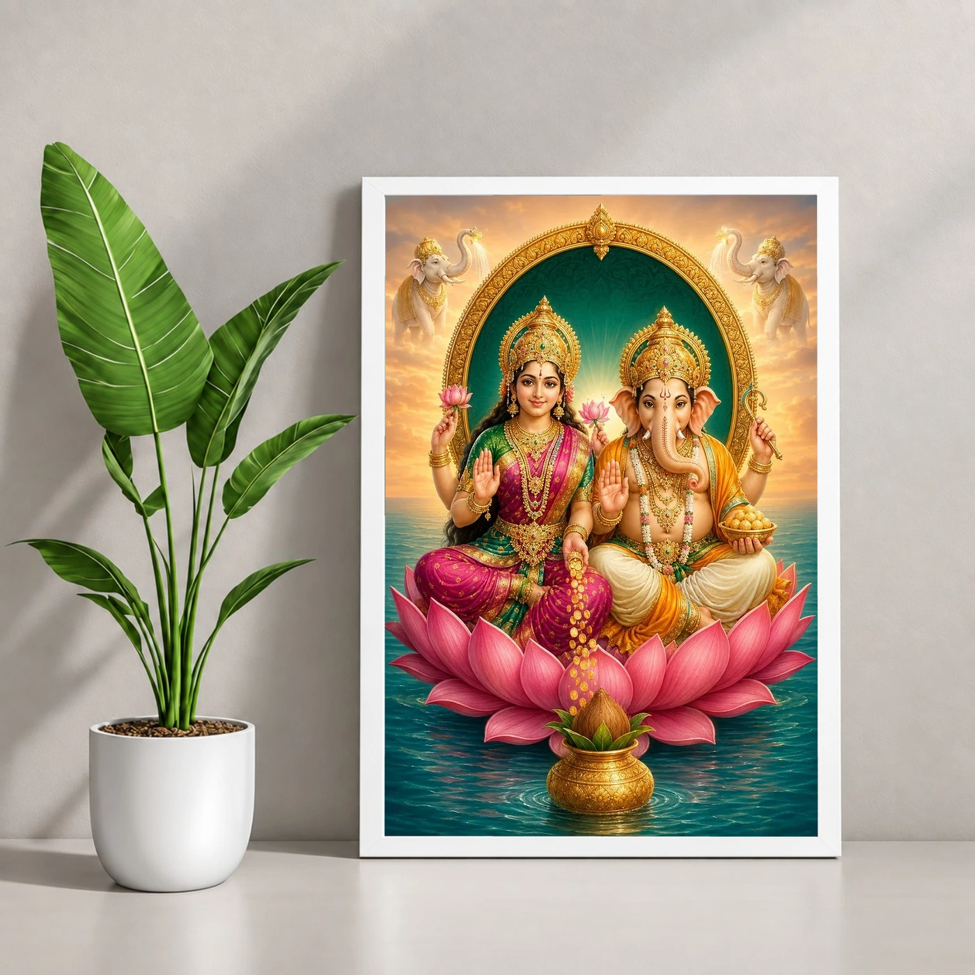 Laxmi Ganesh — Prosperity Duo Frame, view 4