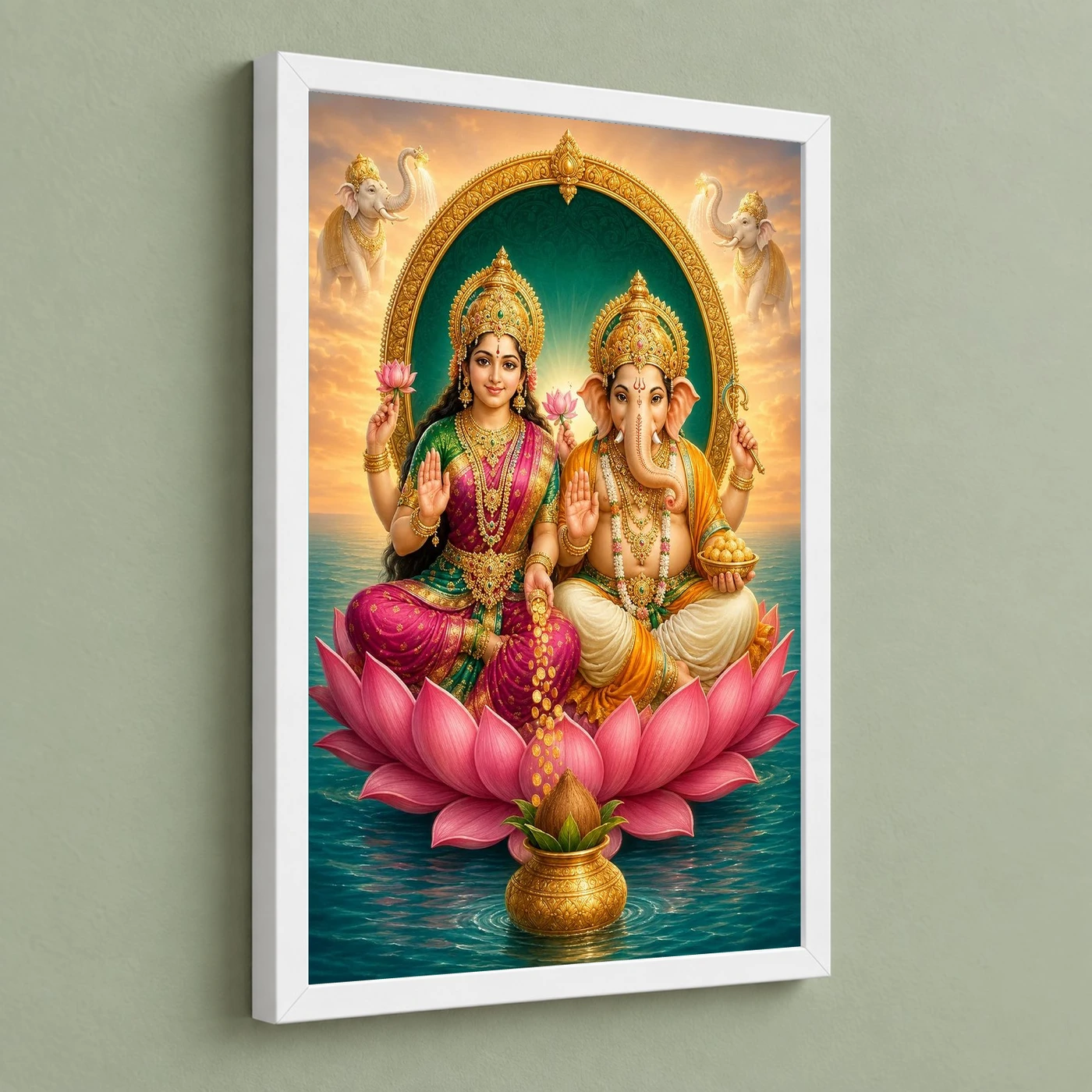Laxmi Ganesh — Prosperity Duo Frame, view 5
